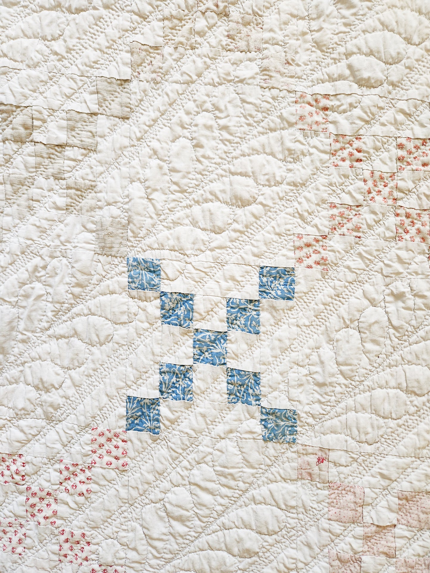 Mid 19th Century Irish Chain Quilt