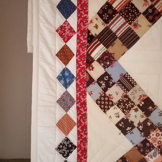 Contemporary Completion of Antique Quilt Top with Border Addition