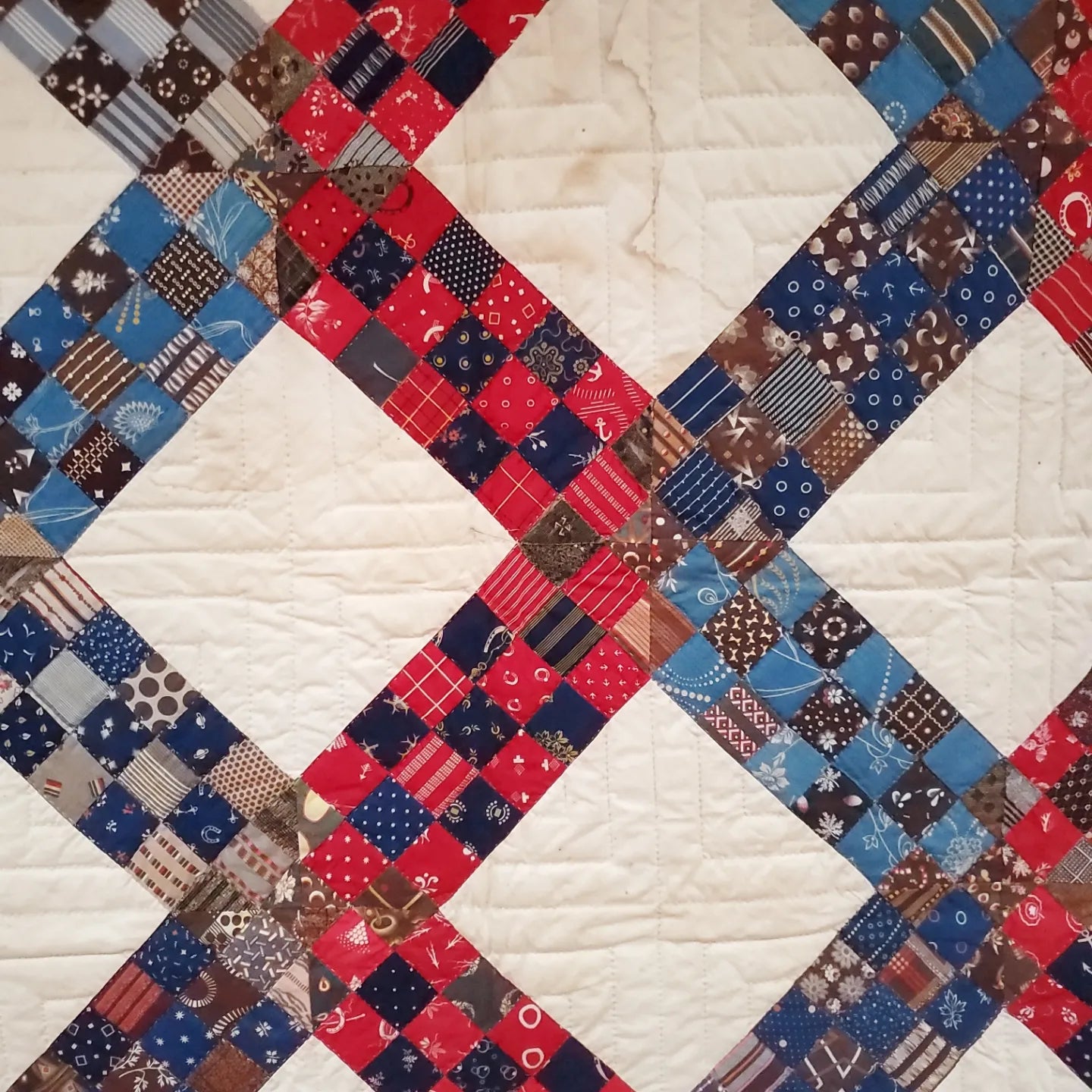 Contemporary Completion of Antique Quilt Top with Border Addition