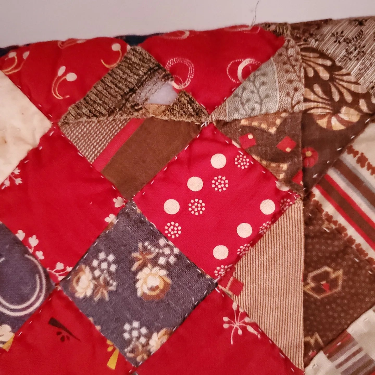 Contemporary Completion of Antique Quilt Top with Border Addition