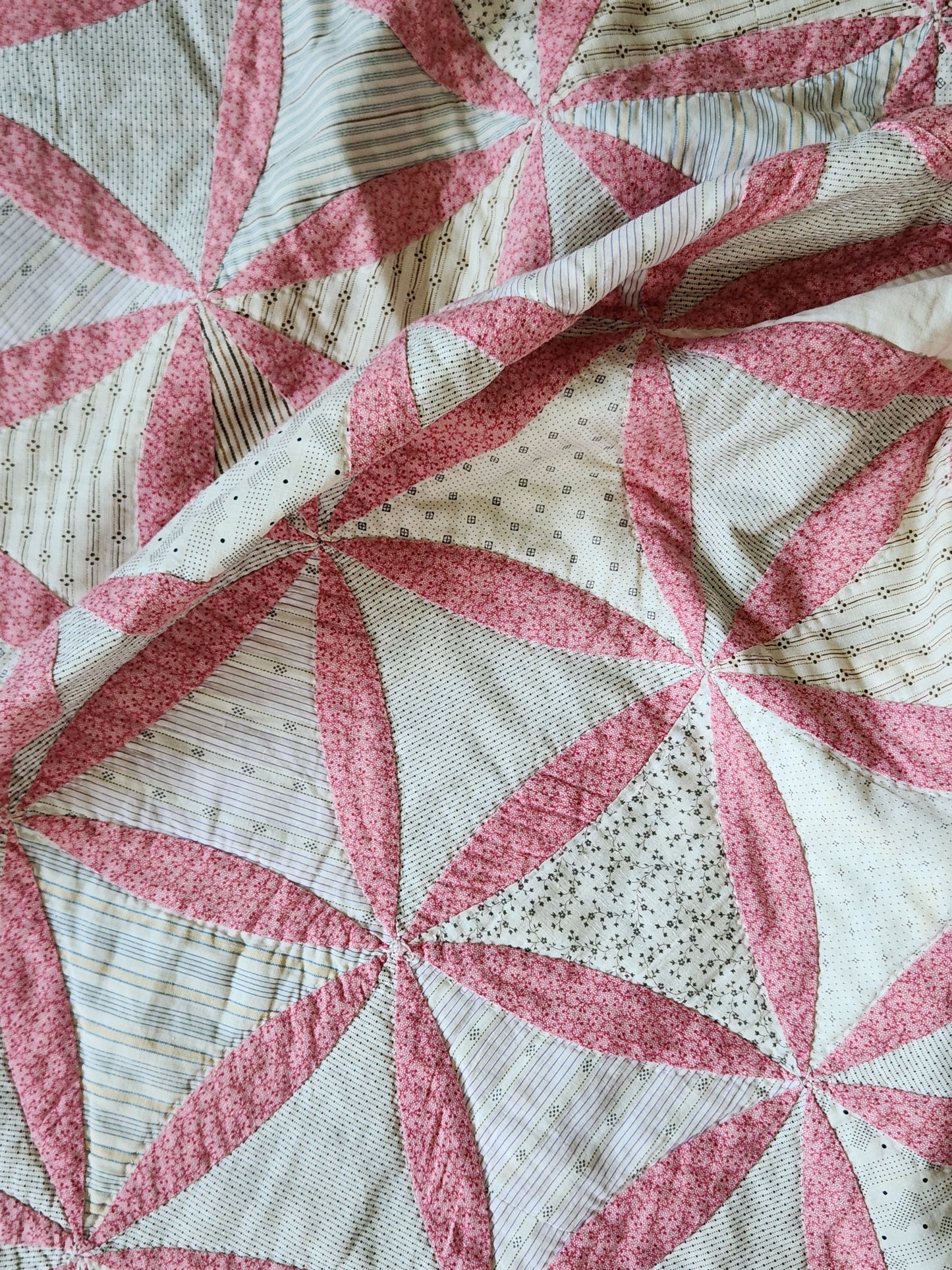 Hand Pieced Antique Quilt c1890