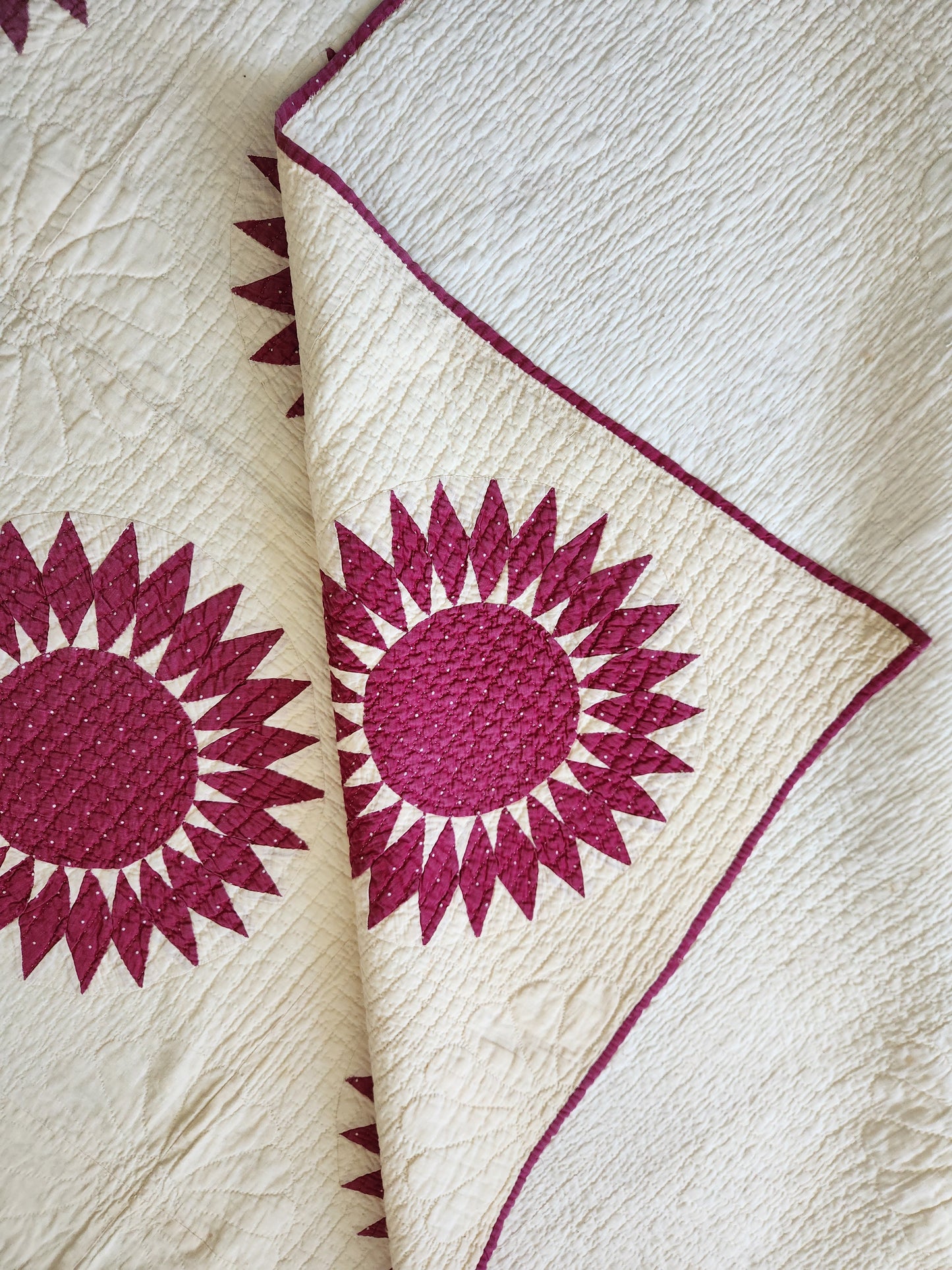 Antique Sunflower Quilt c1900