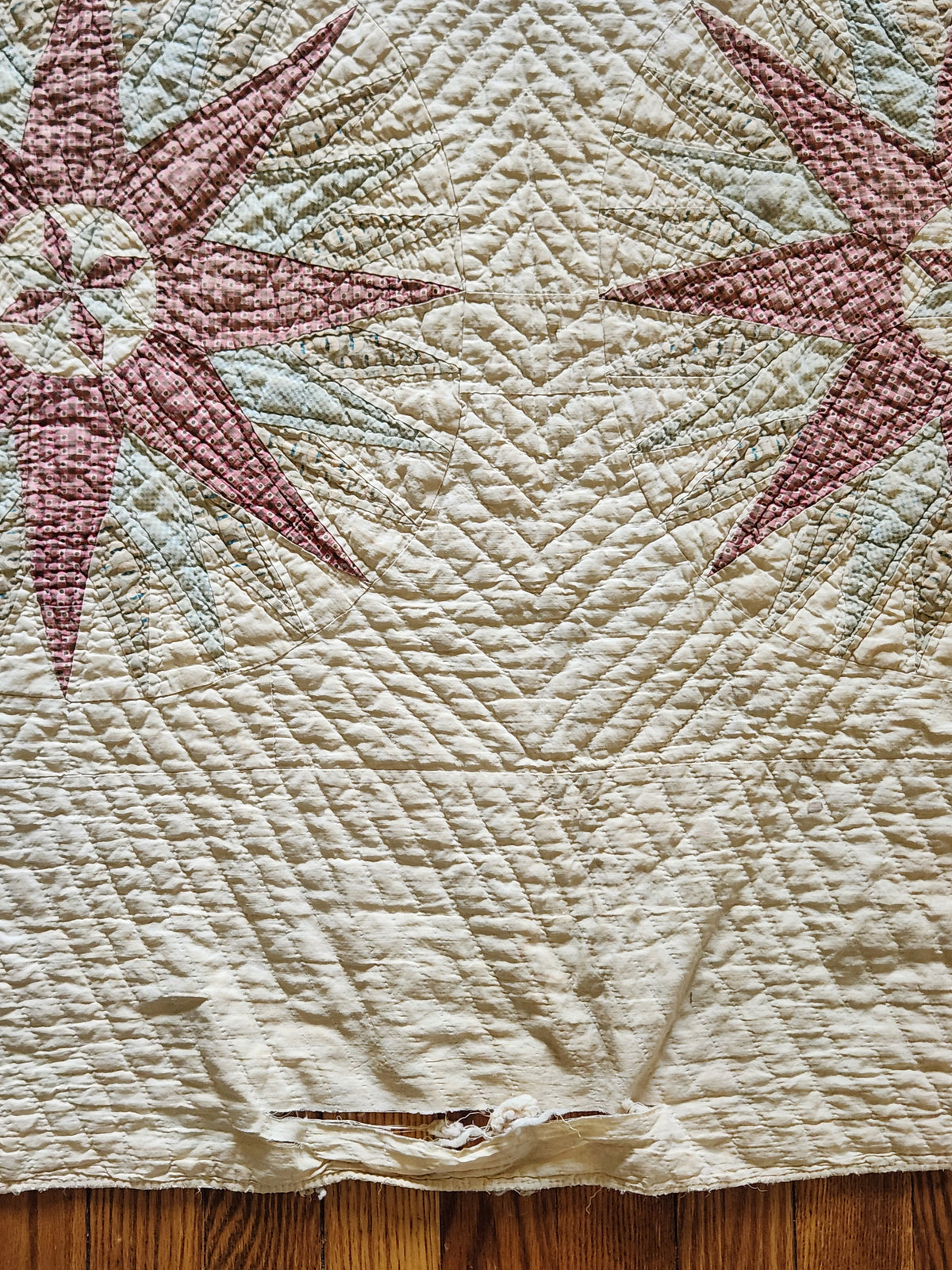 Antique 19th Century Compass Quilt