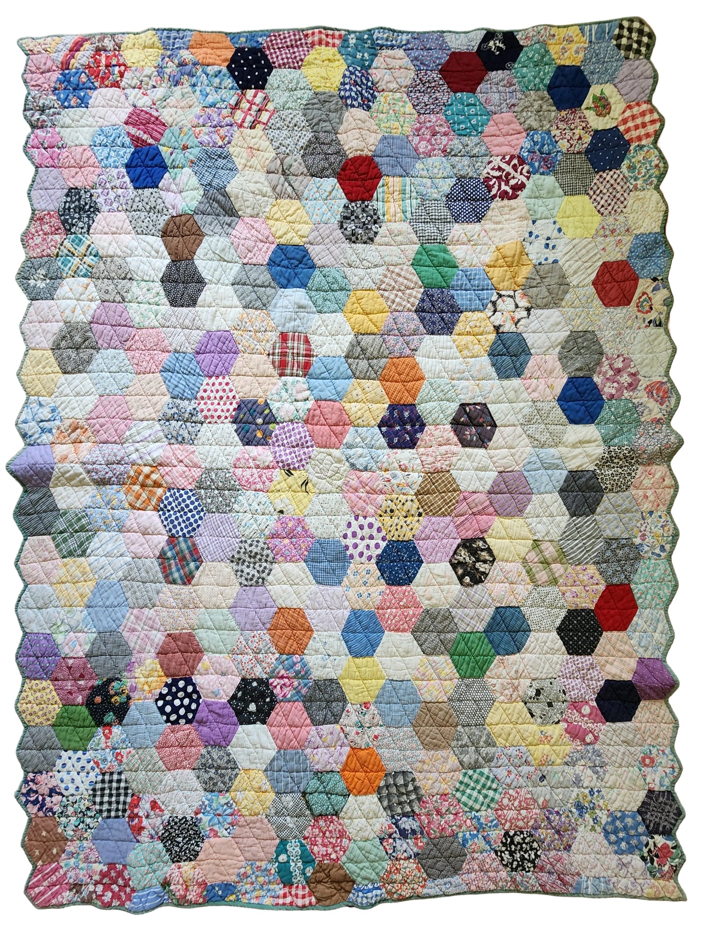Hexagon Quilt c1940