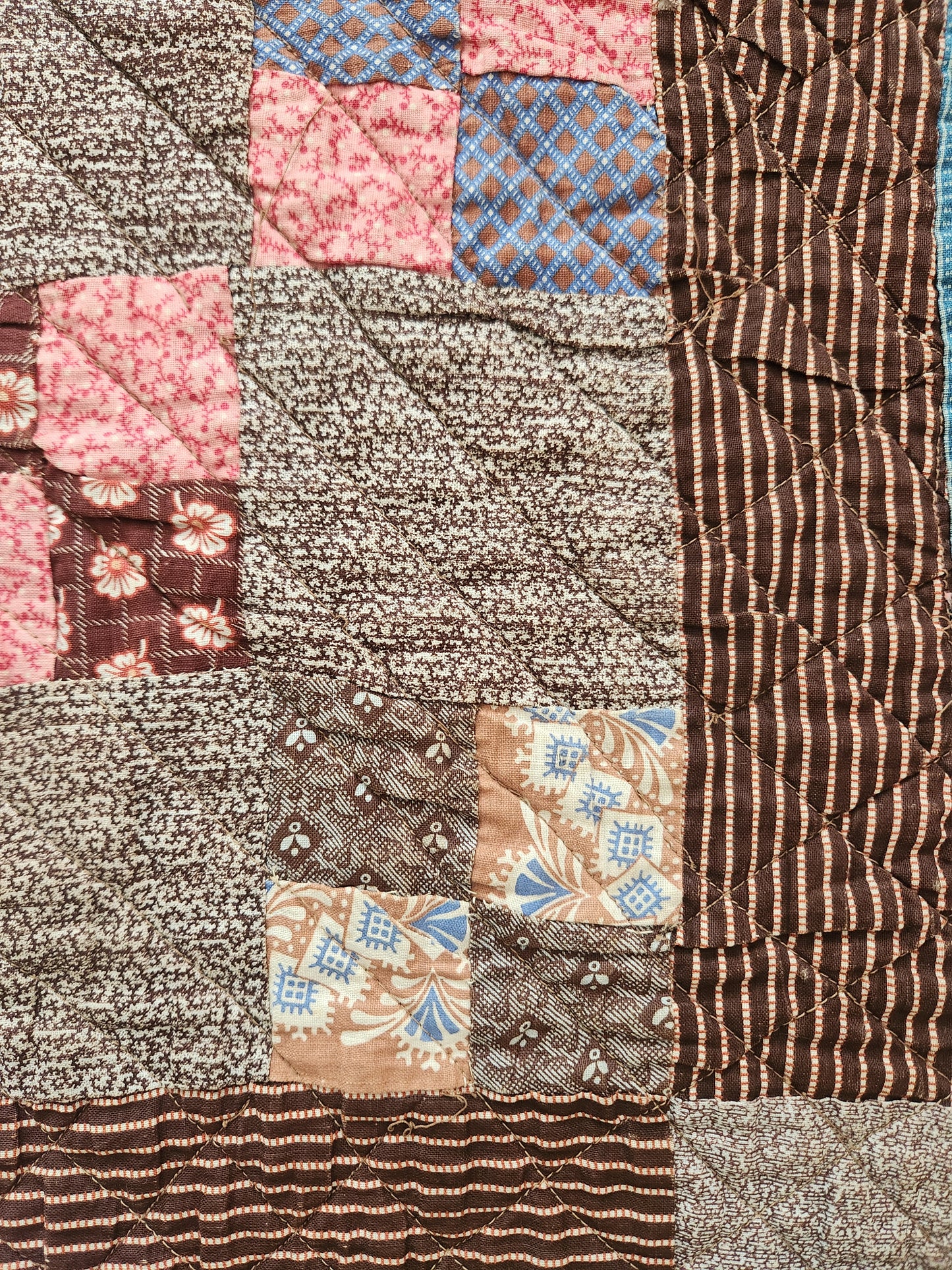Antique Four Patch Quilt c1880