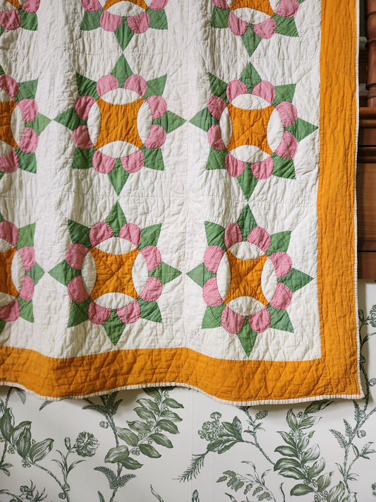 Antique 19th Century Crown Quilt