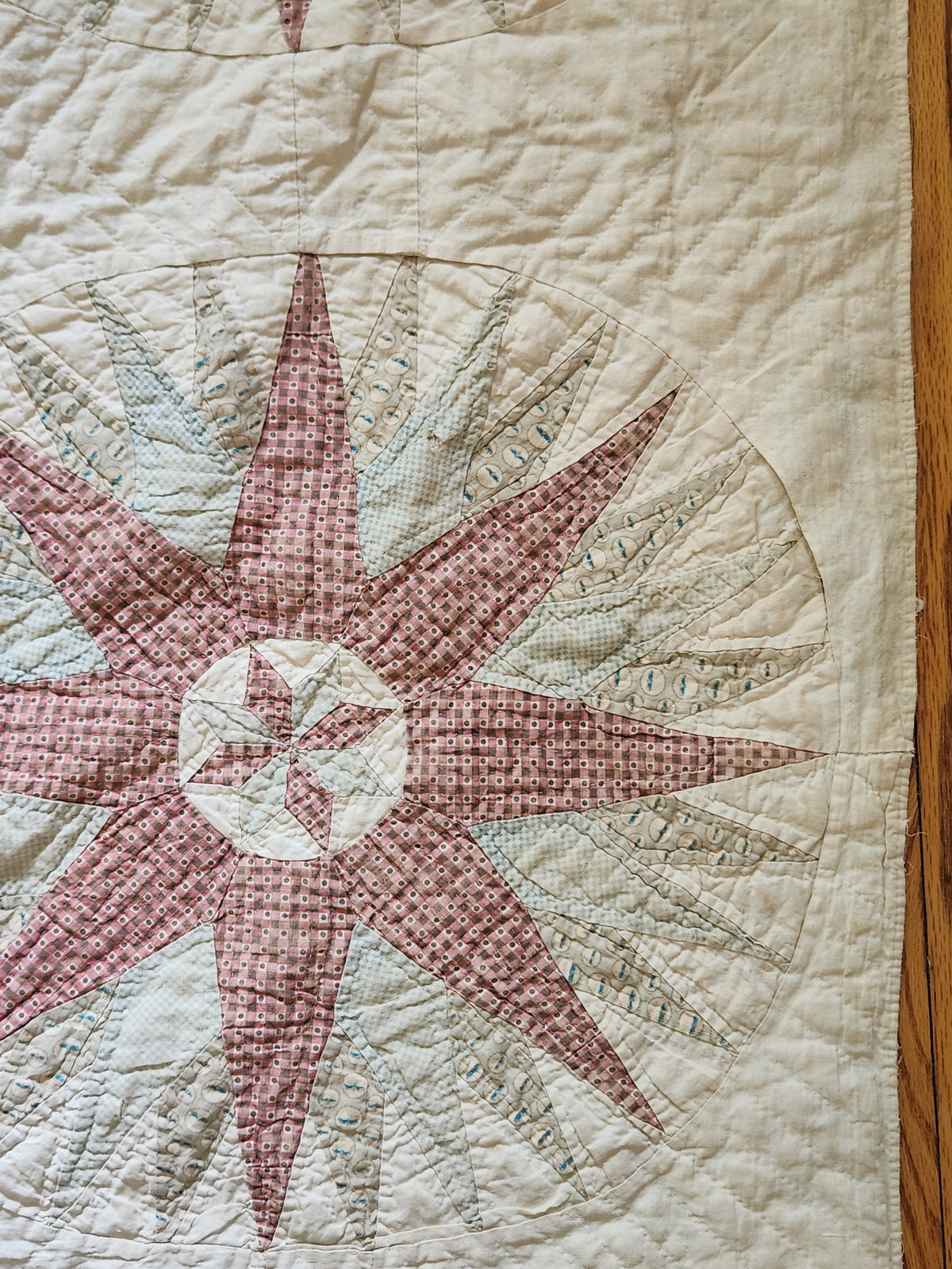 Antique 19th Century Compass Quilt