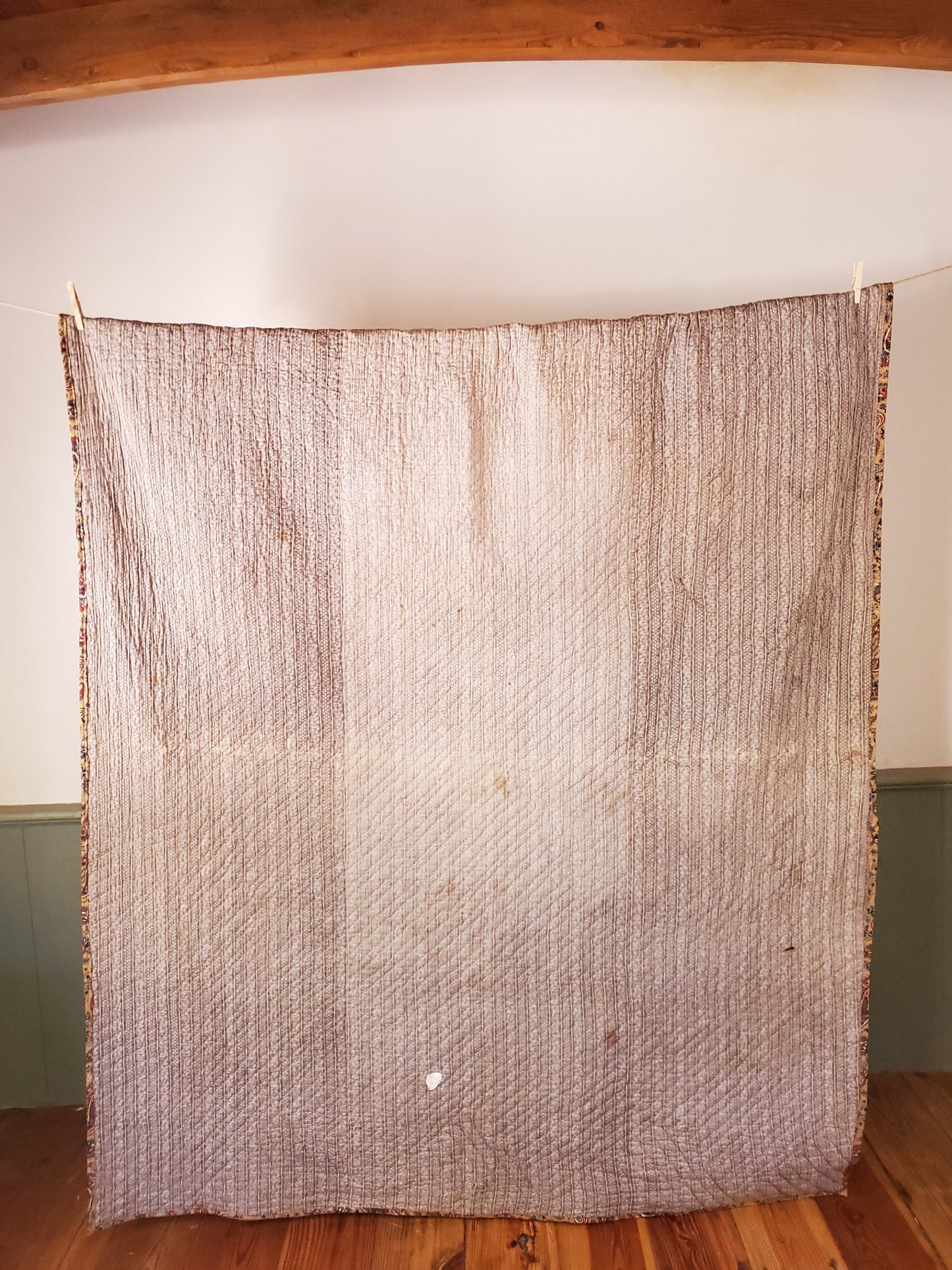 Indigo Antique Quilt, ca 1890