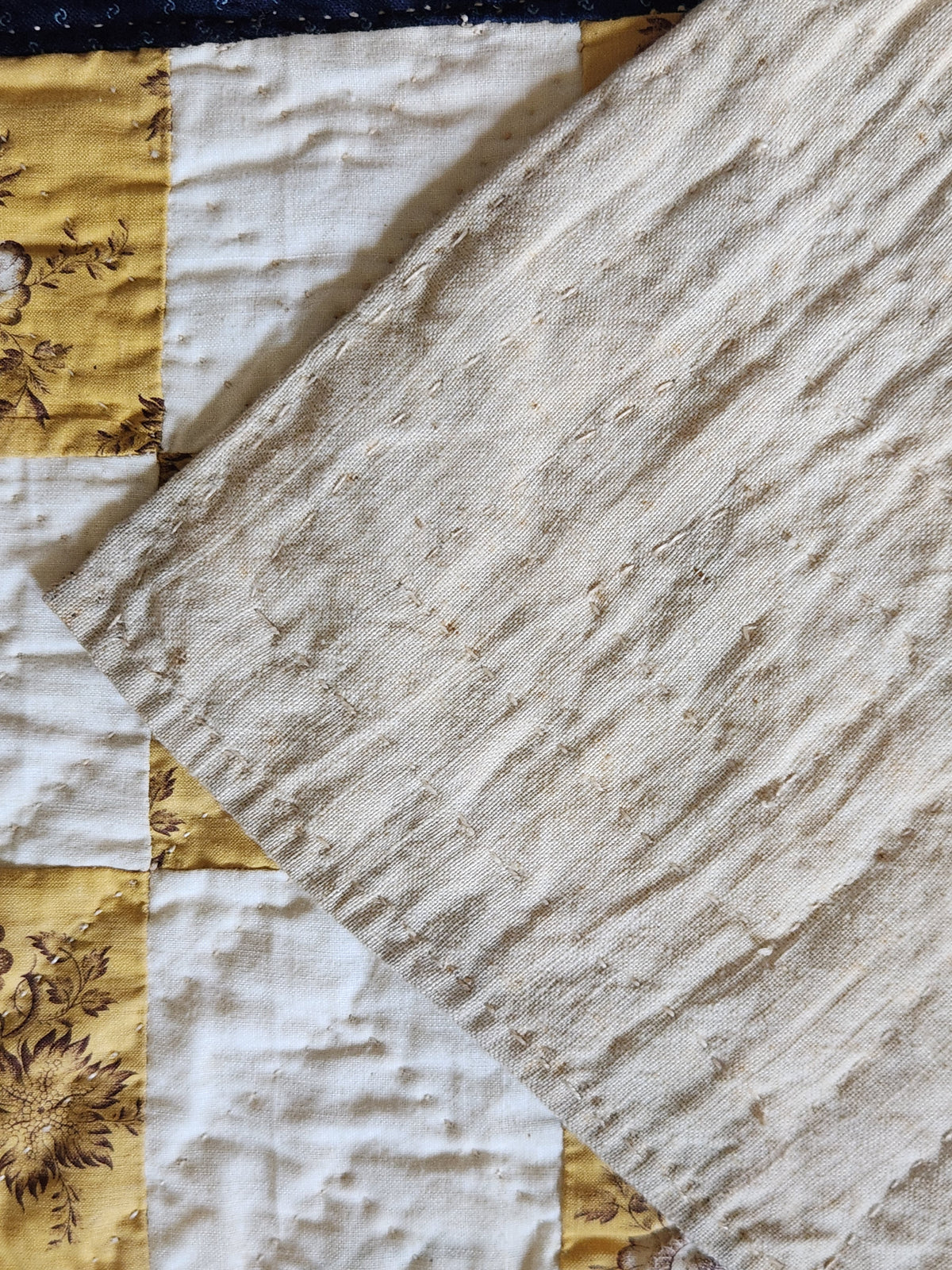 Antique 19th Century Nine Patch Quilt