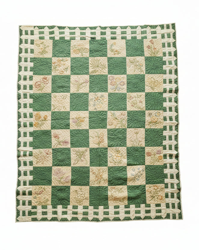 Ruby McKim Flower Garden Quilt, c1930