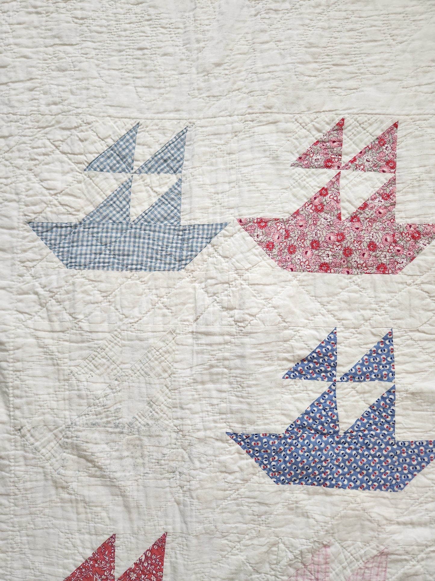 Vintage Sailboat Quilt c1940