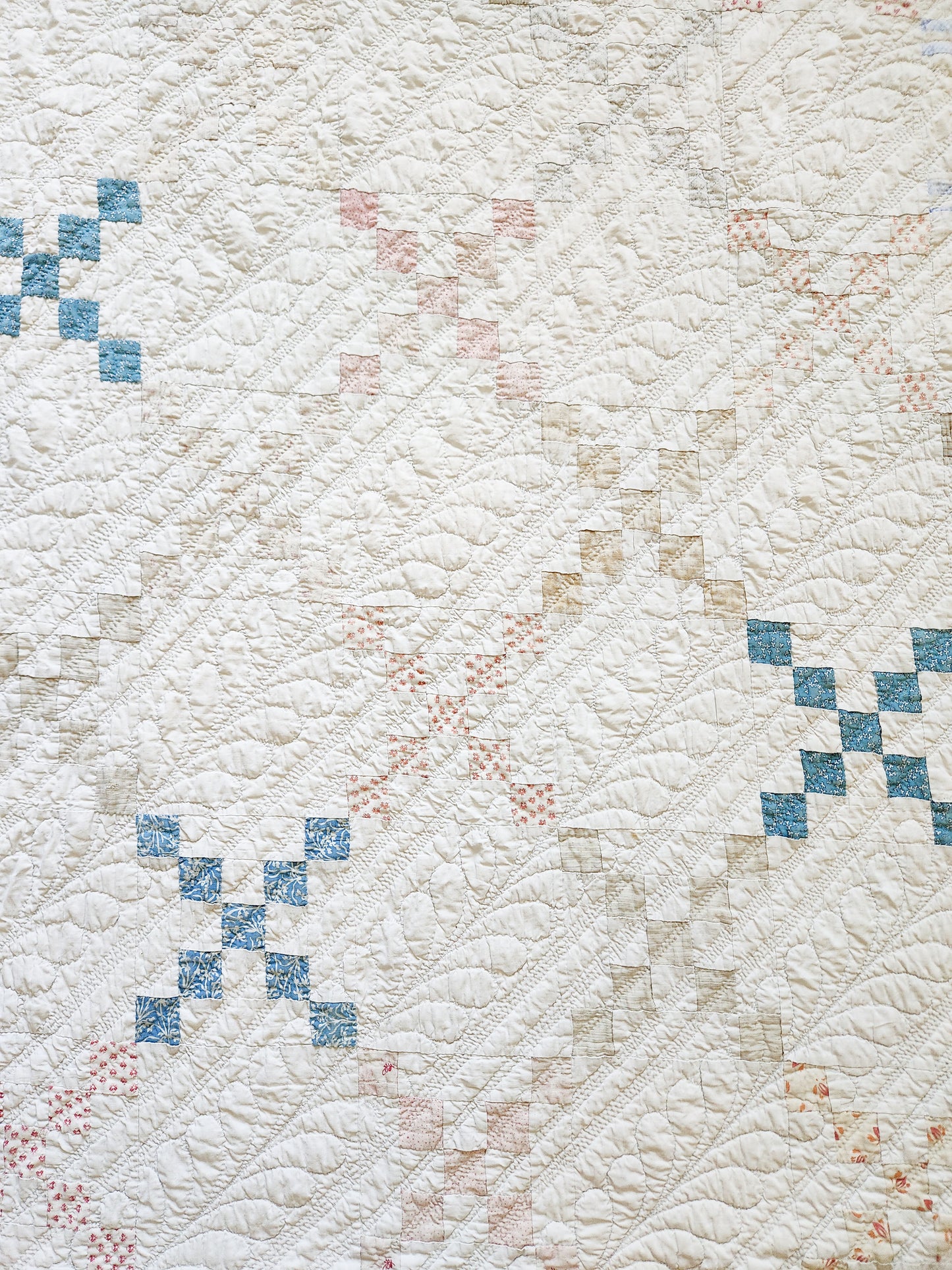 Mid 19th Century Irish Chain Quilt