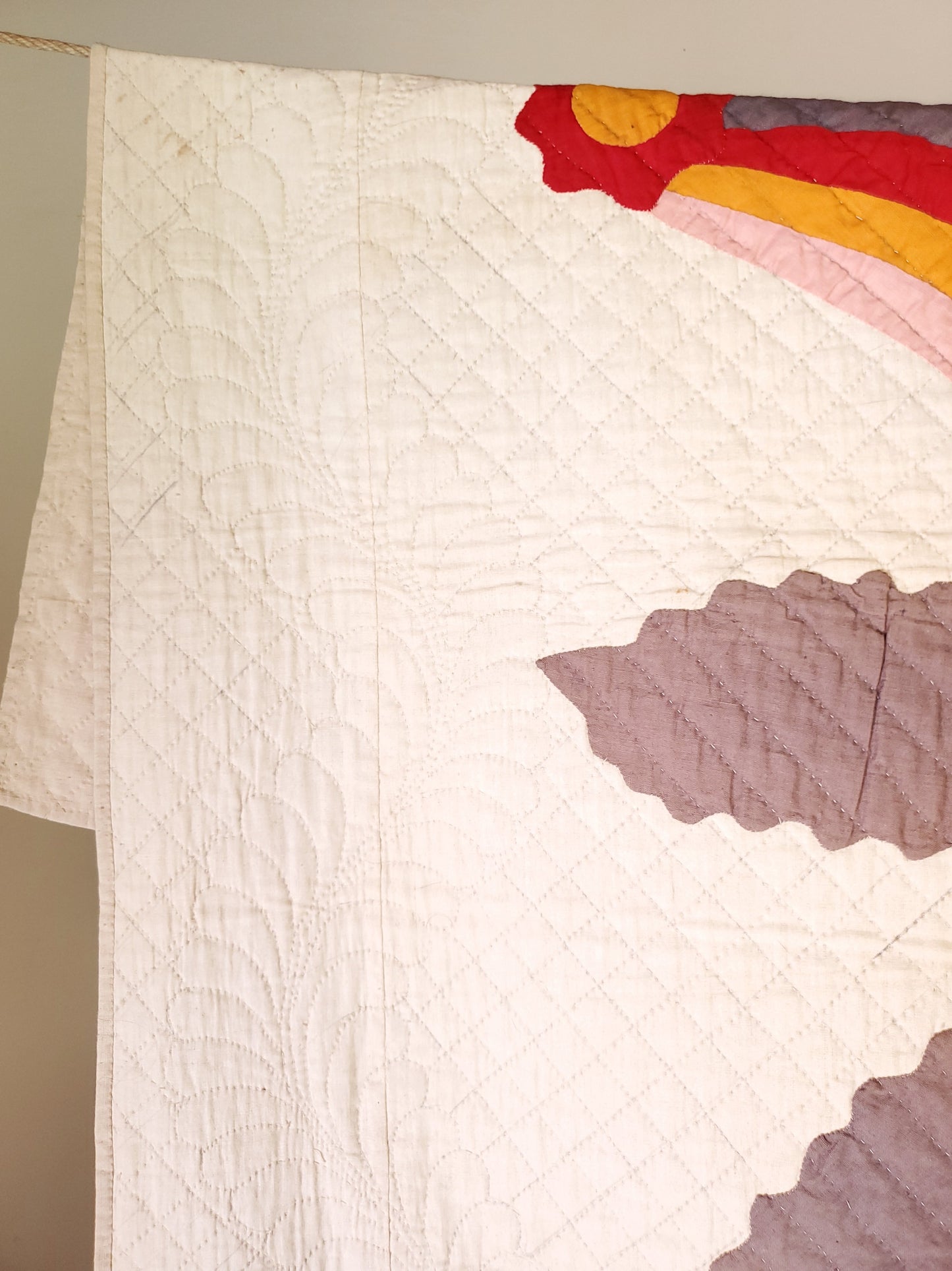 Antique Princess Feather Quilt ca 1890