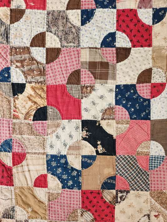 Antique Snowball Quilt c1890
