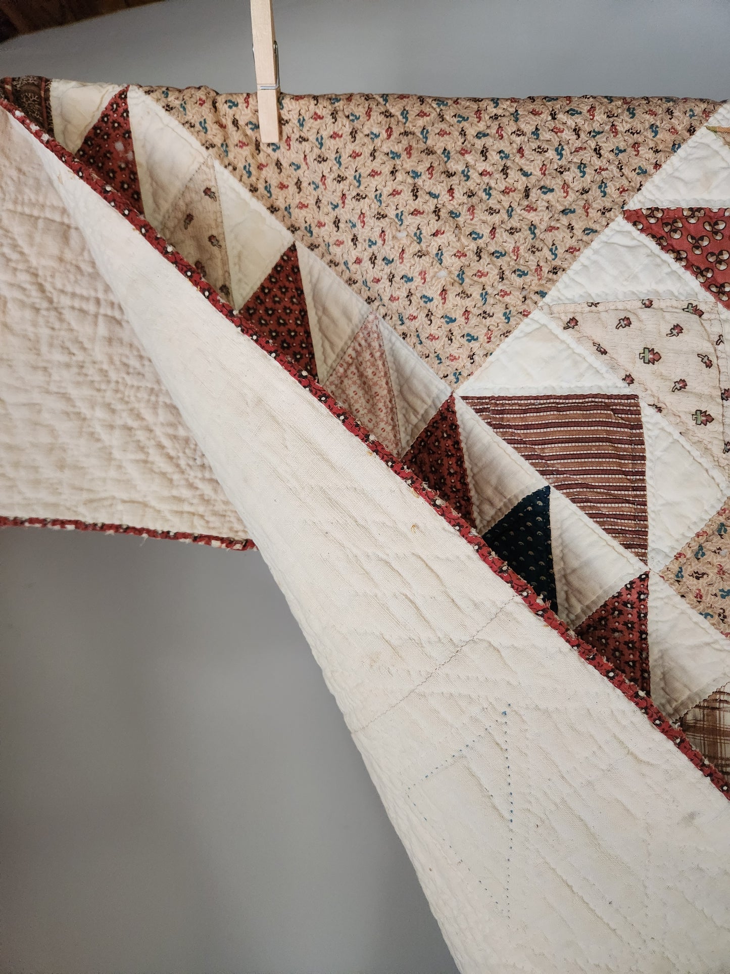 Antique Flying Geese Quilt c1870
