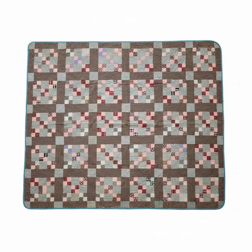 Antique Four Patch Quilt c1880