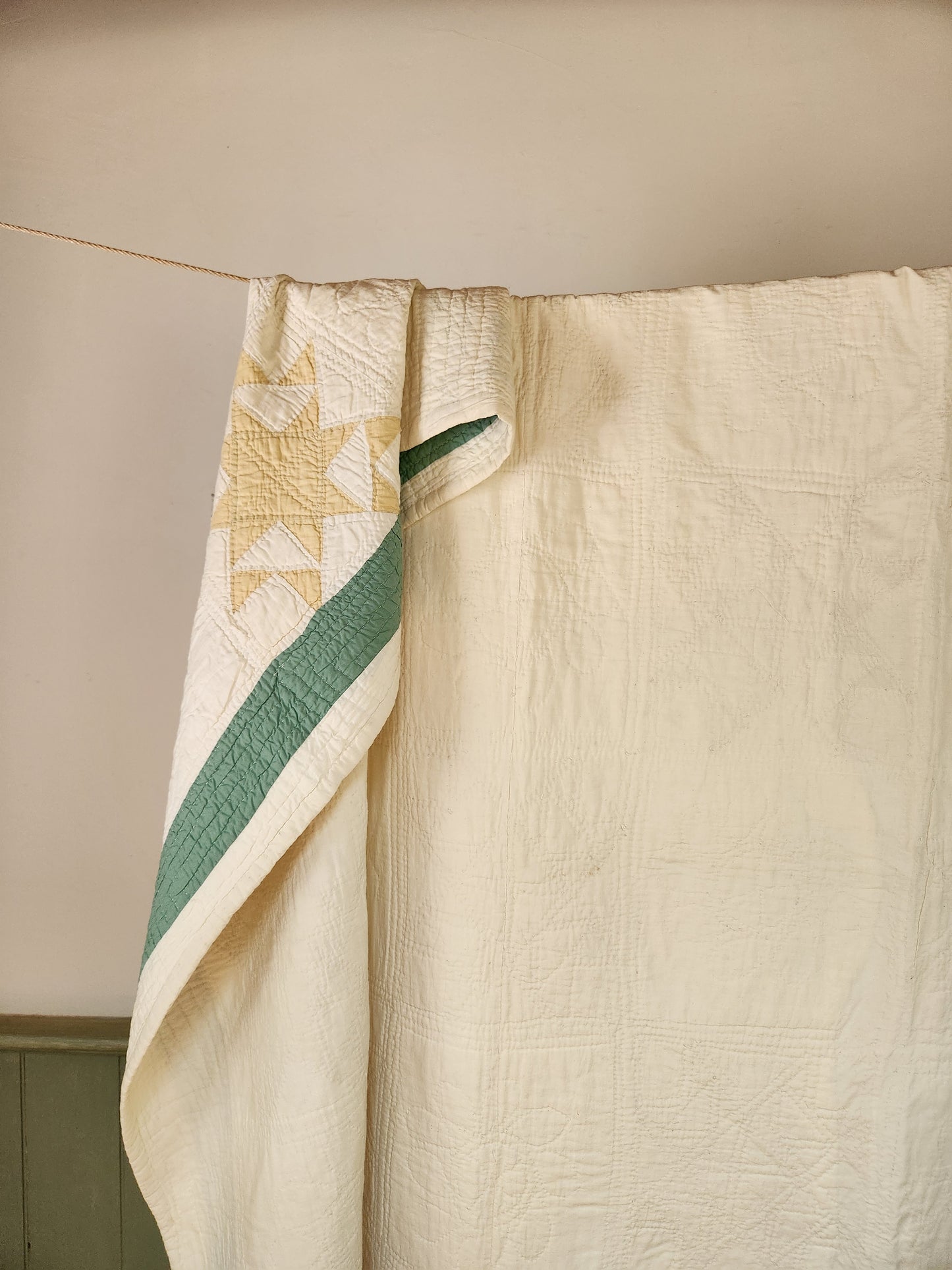 PAIR Of Matching Star Quilts ca 1930