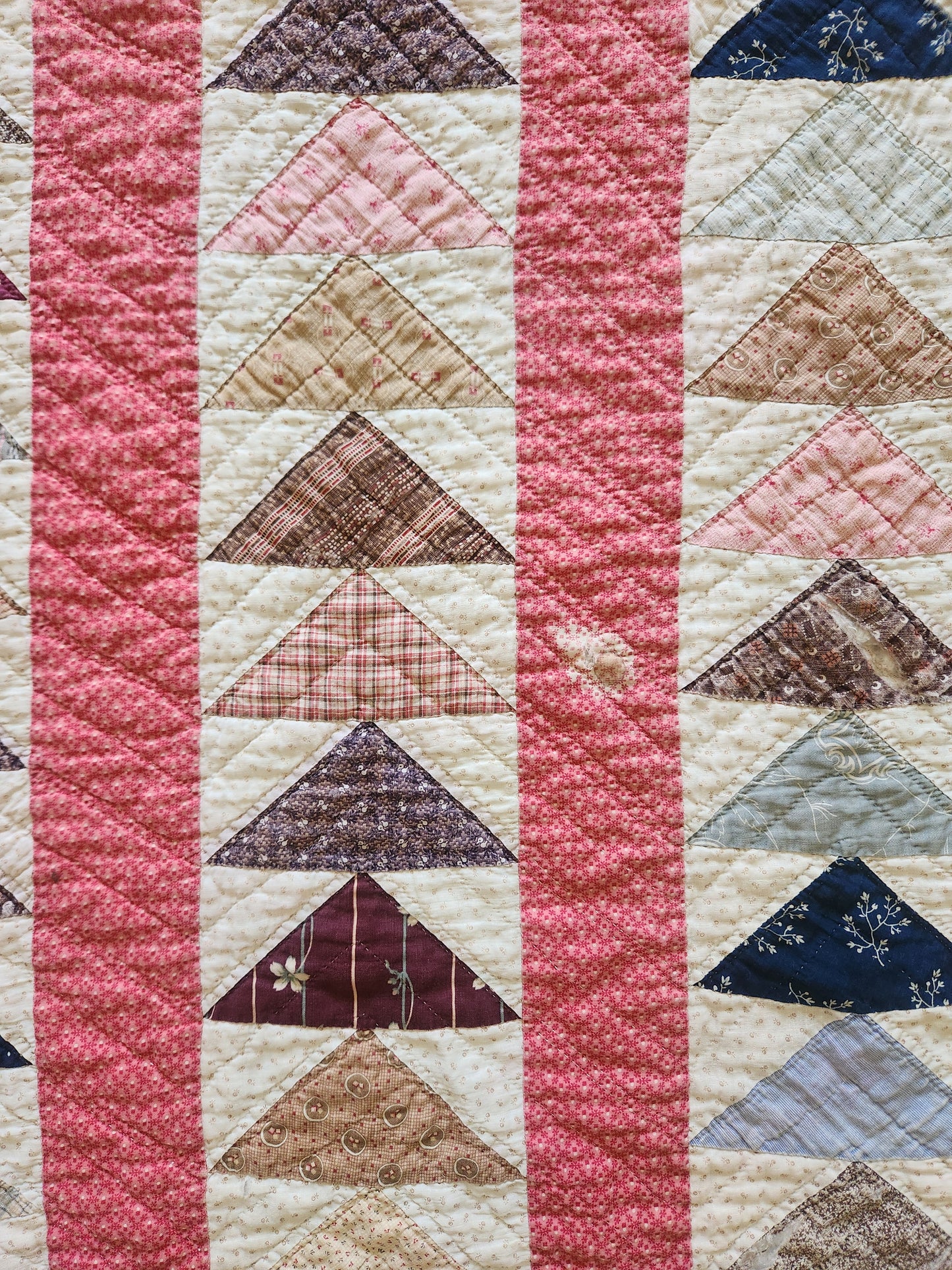 Antique Flying Geese Quilt c1880