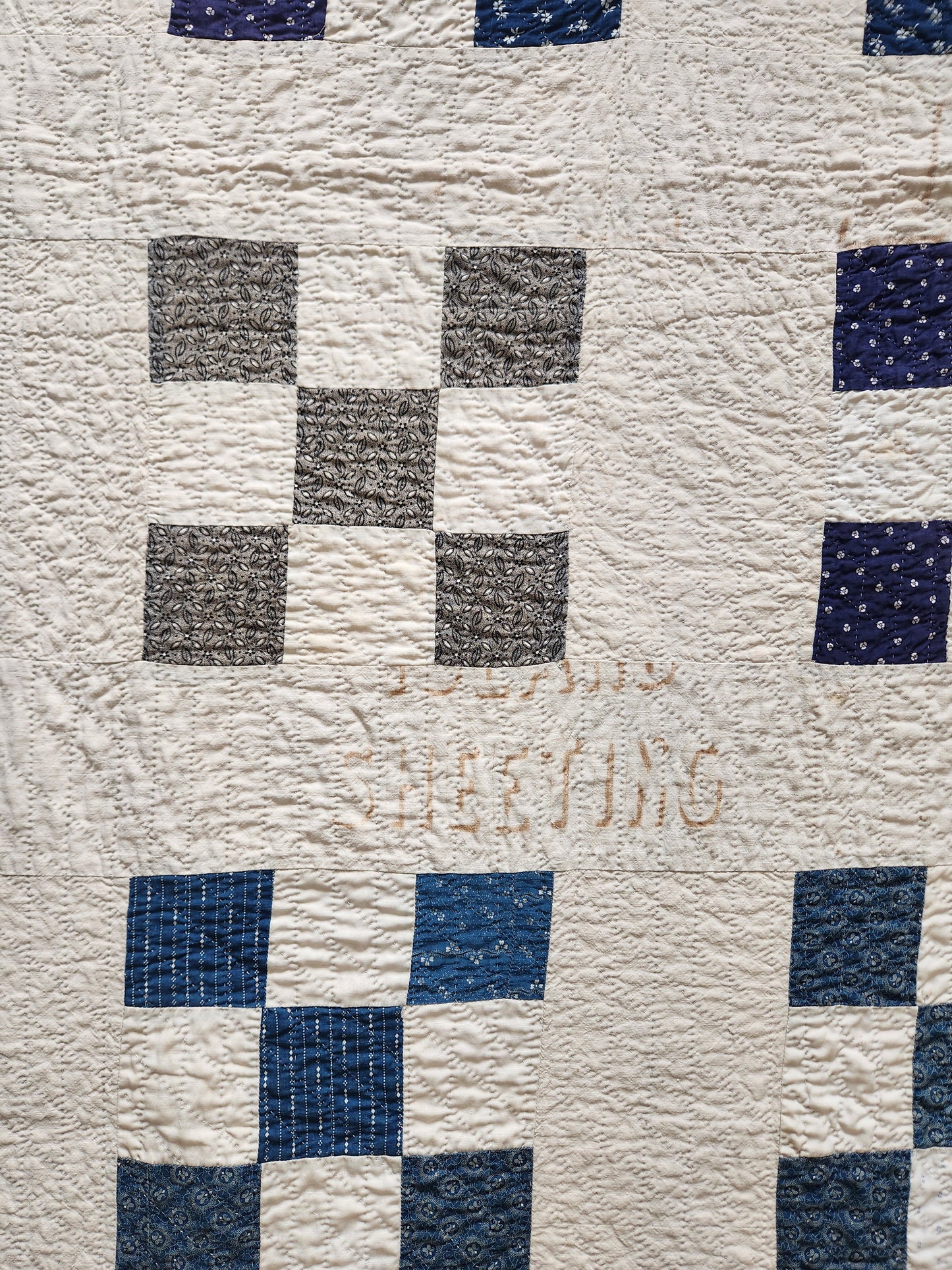 Sea Island Nine Patch c1900