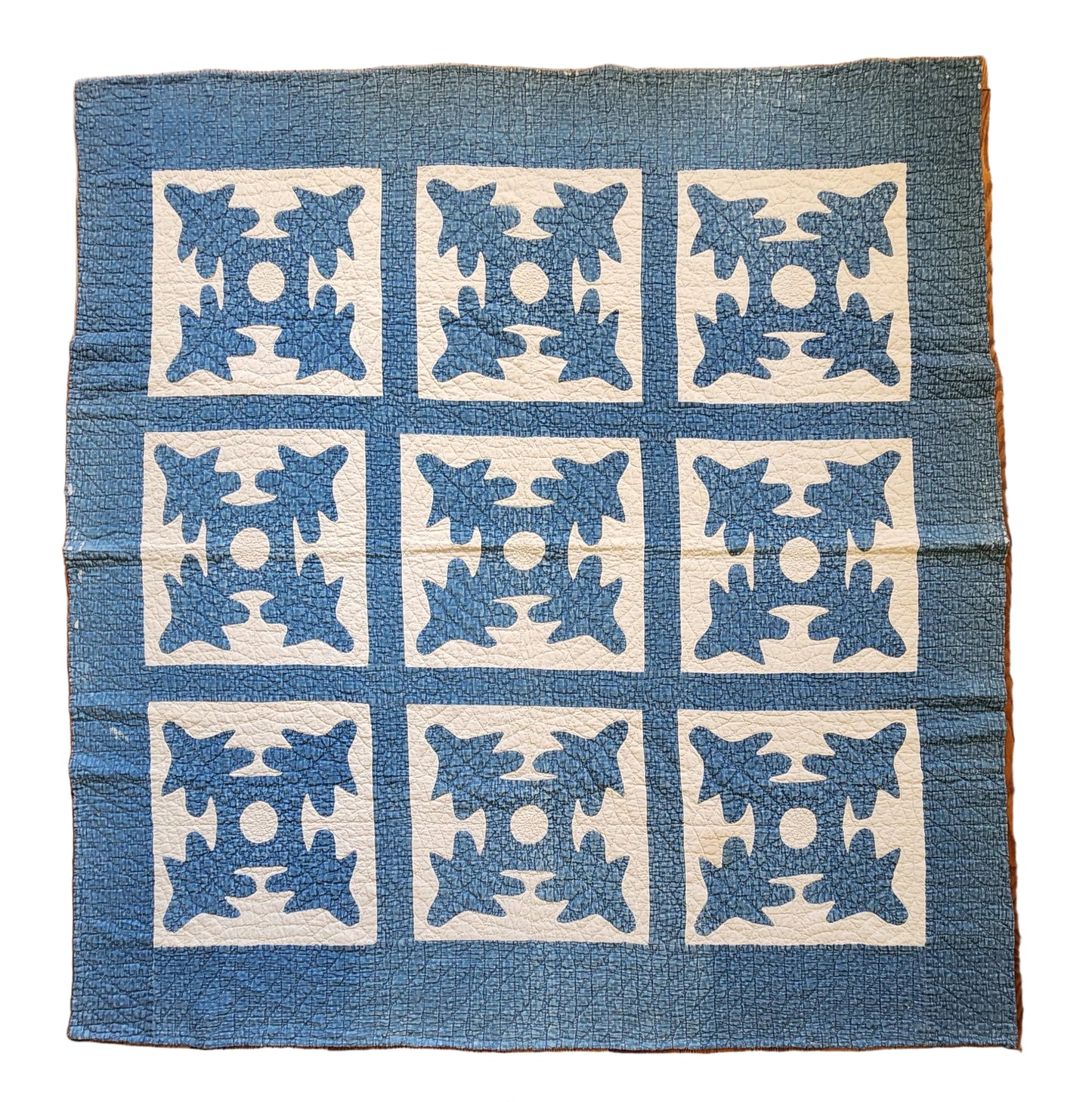 Antique & White Papercut Quilt c1900