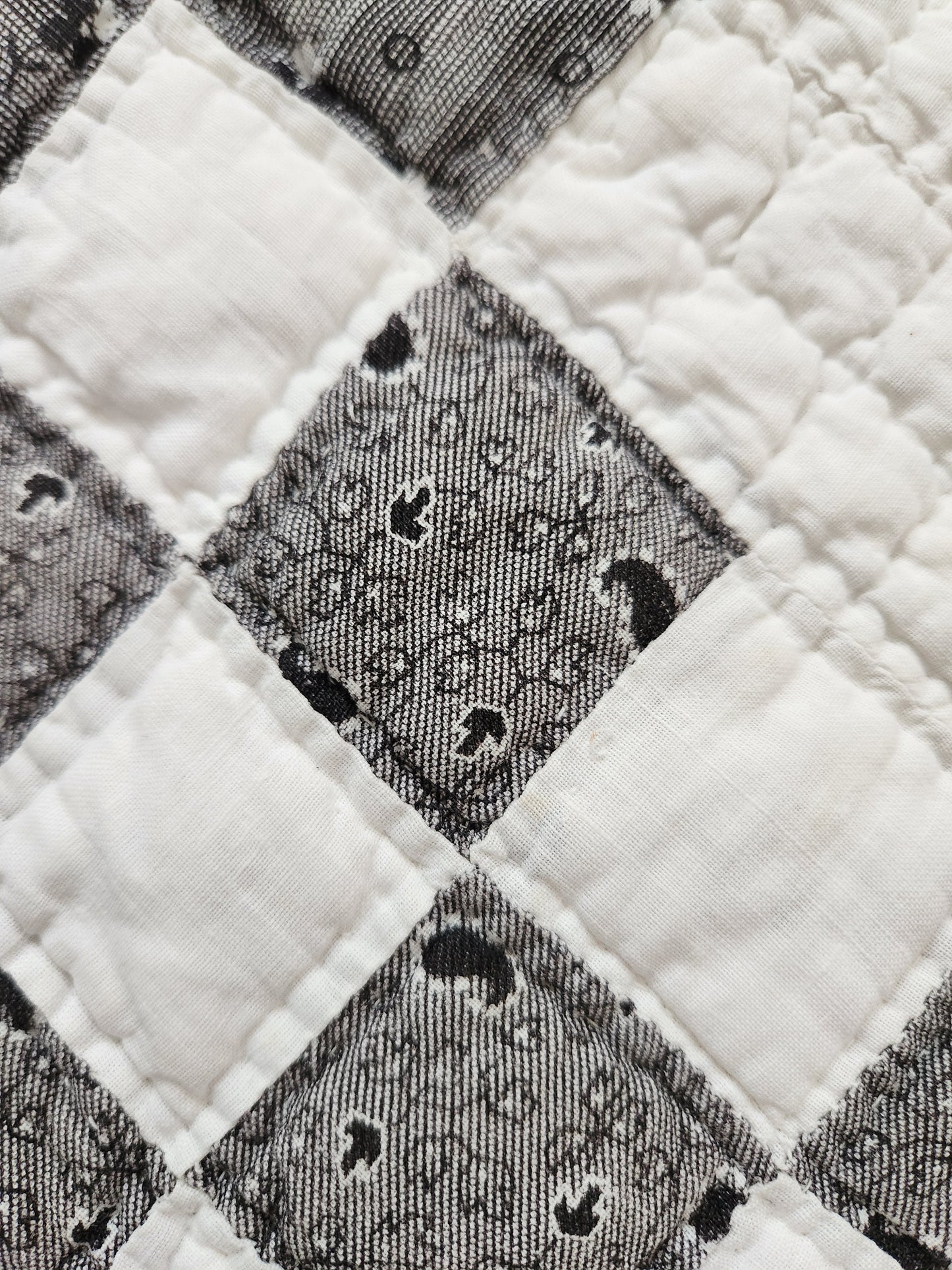 Antique Mourning Quilt c1900