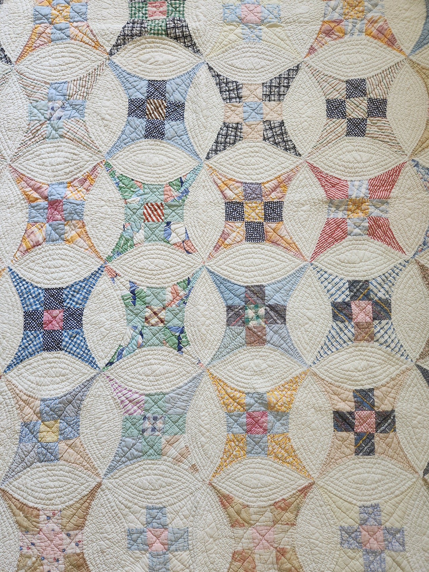 Vintage Improved 9 Patch Quilt c1940