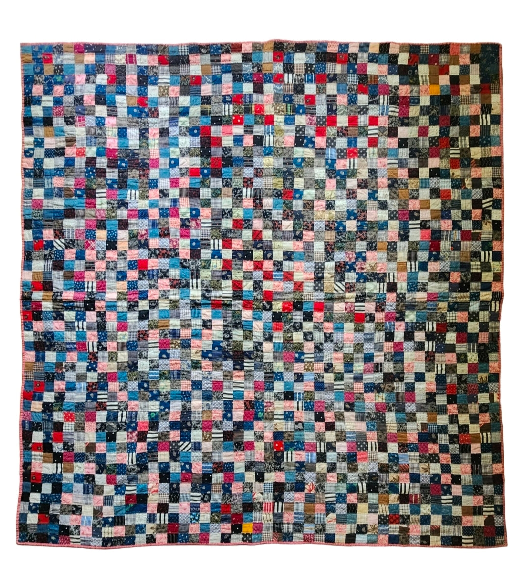The Eddie Quilt - Antique Postage Stamp Quilt c1890