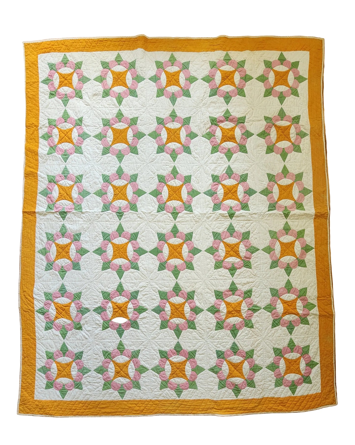 Antique 19th Century Crown Quilt