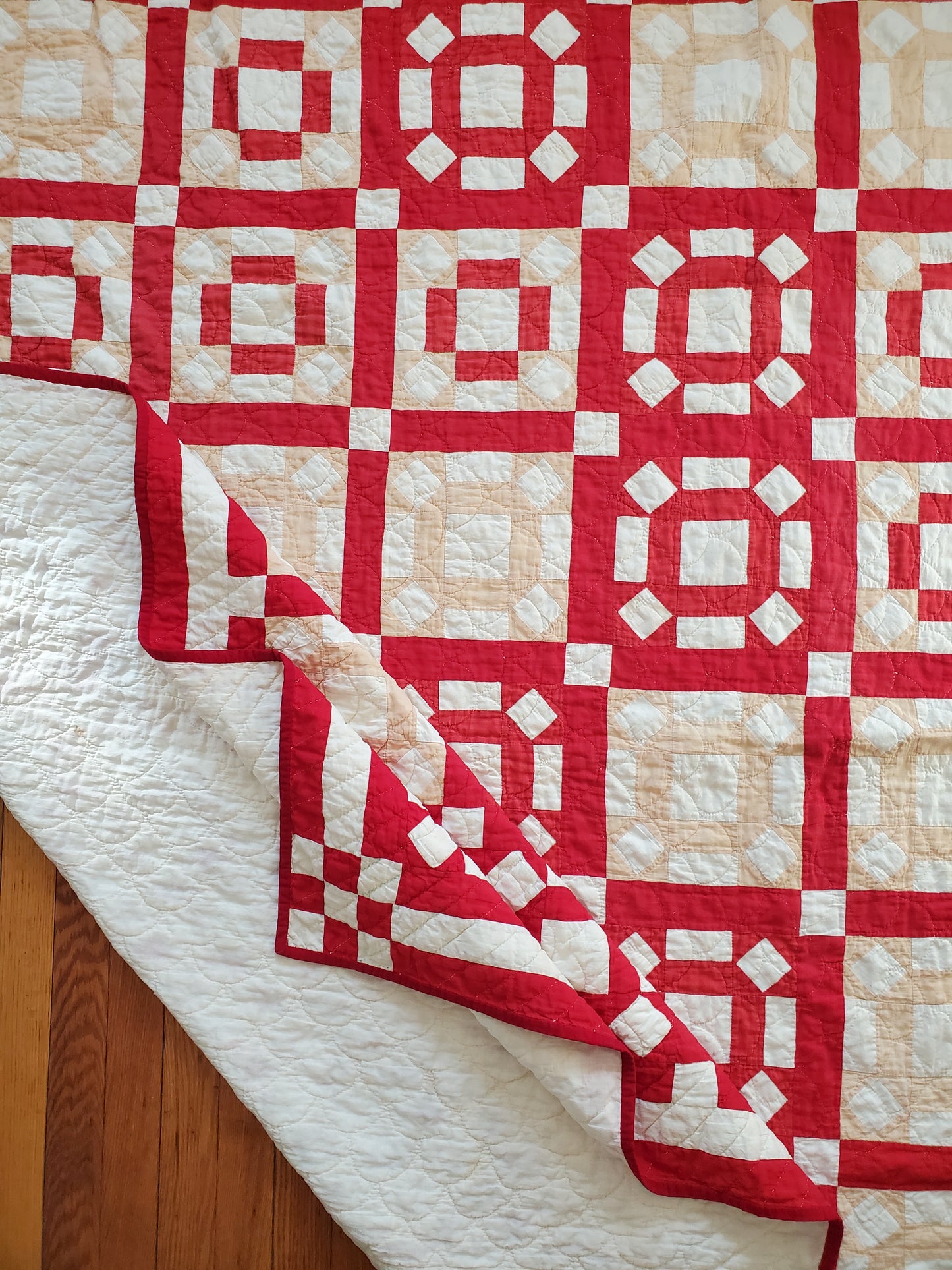 Fugitive Red Handmade Quilt