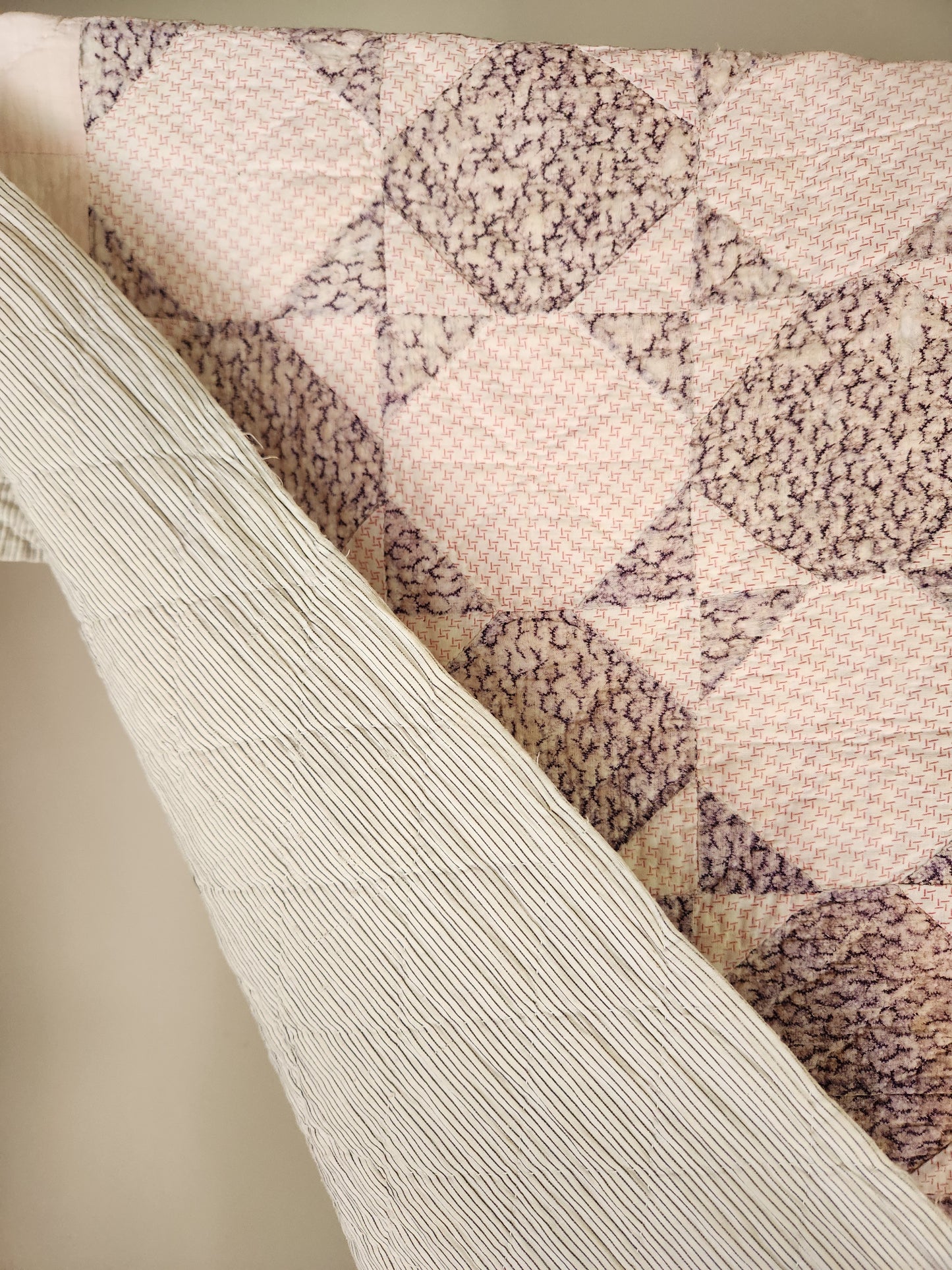 Antique Purple Snowball Quilt