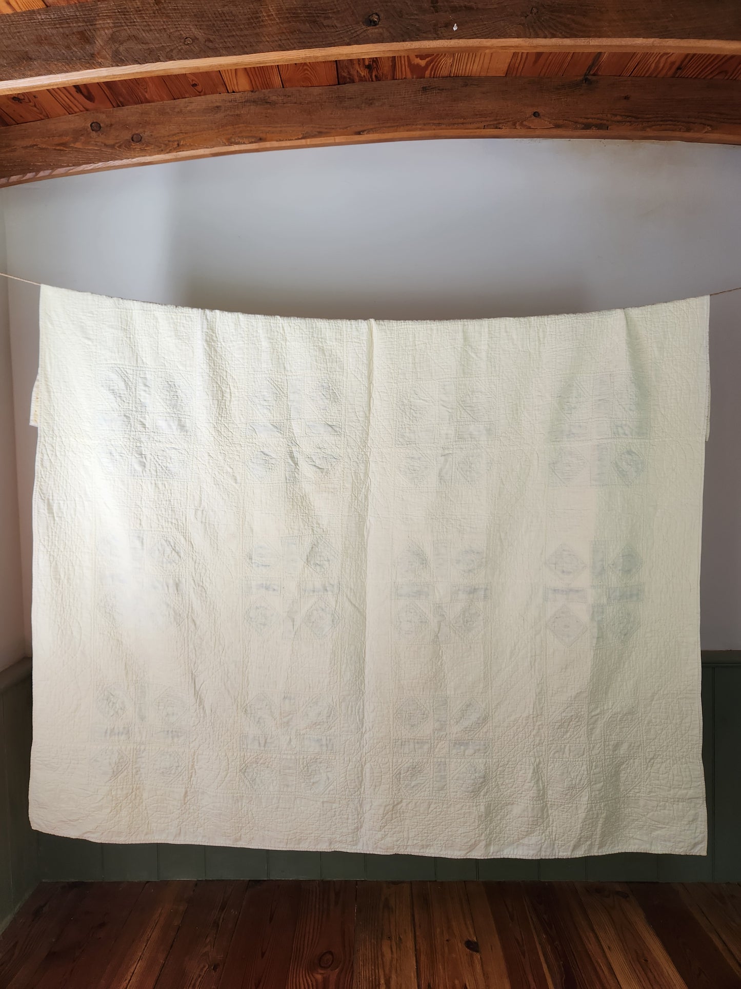 Antique Garden of Eden Patchwork Quilt c1900