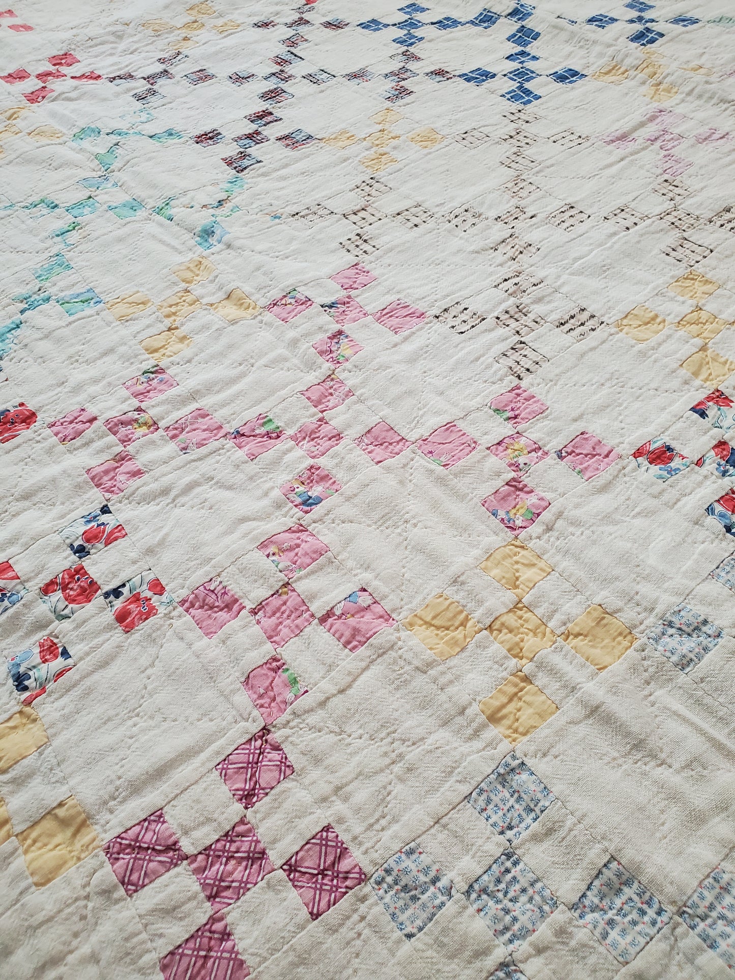 9 Patch Vintage Quilt, ca 1930