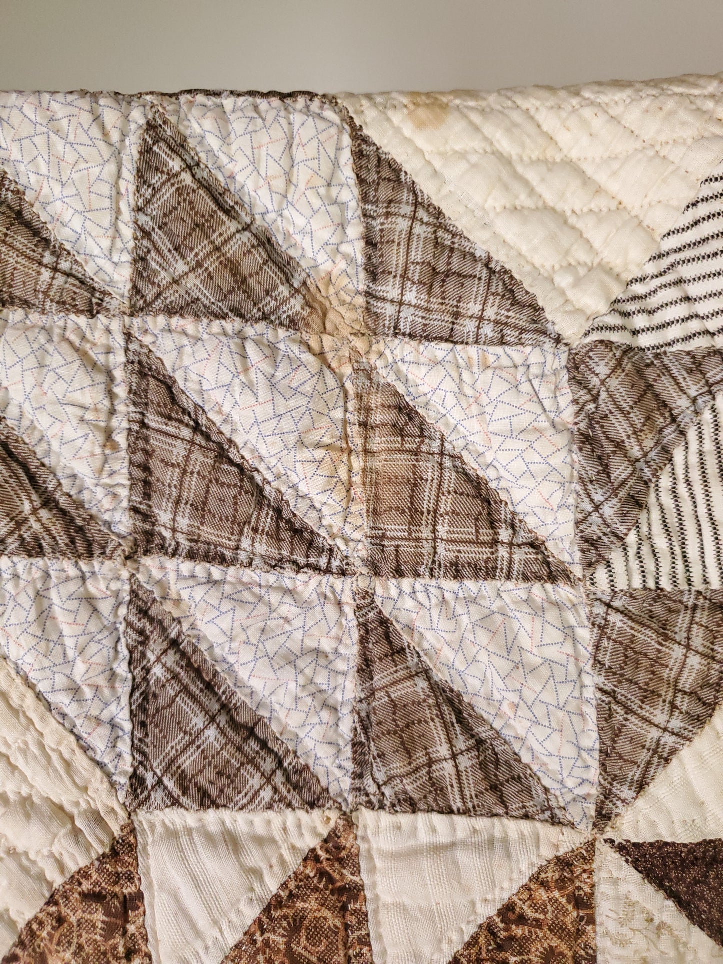 Antique Ocean Waves Quilt with Provenance, ca 1890