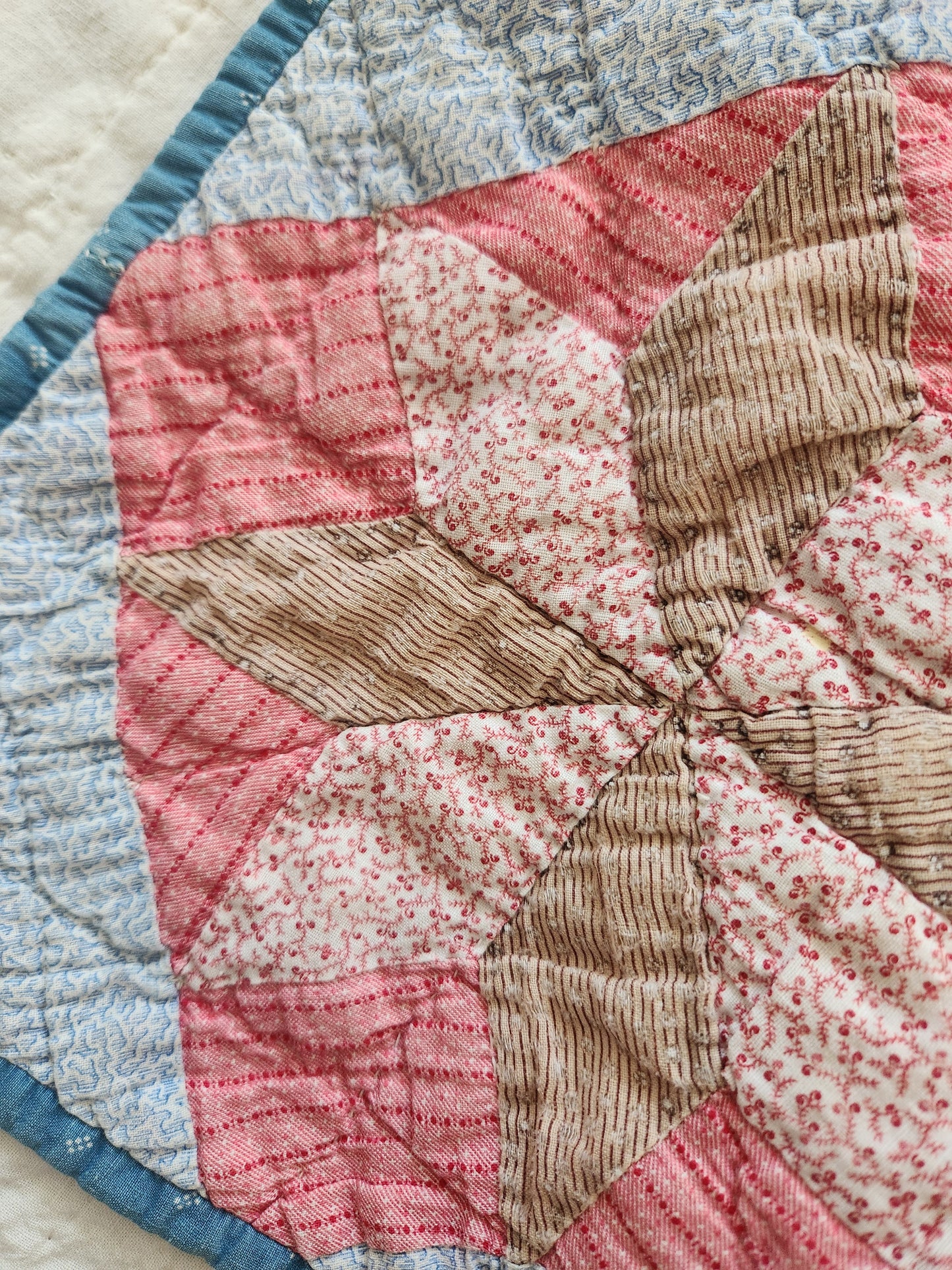 Antique Eight Point Star Patchwork Quilt c1880