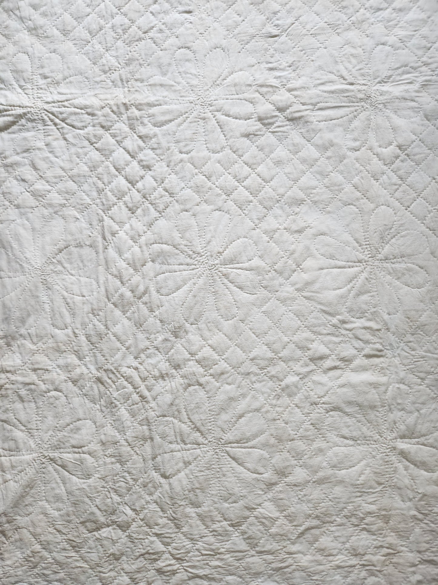 Antique Red & White Irish Chain Quilt