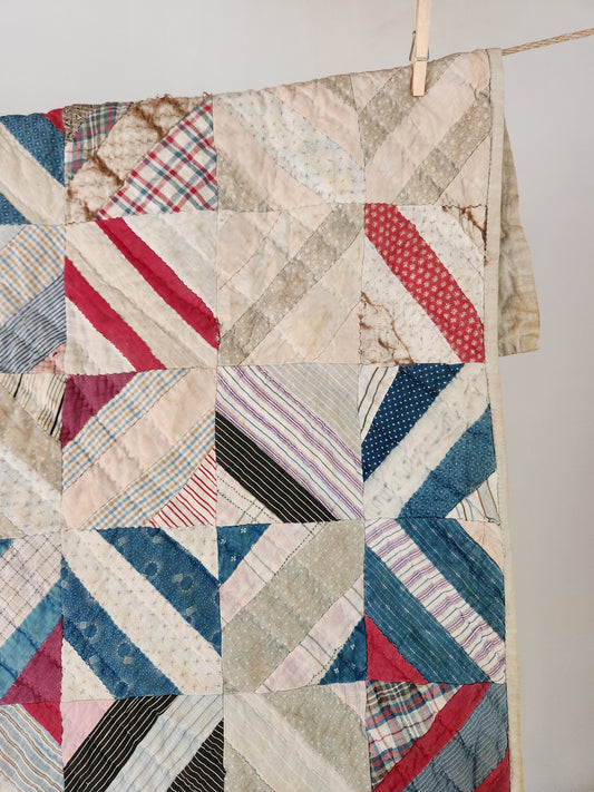 Antique String Quilt c1900