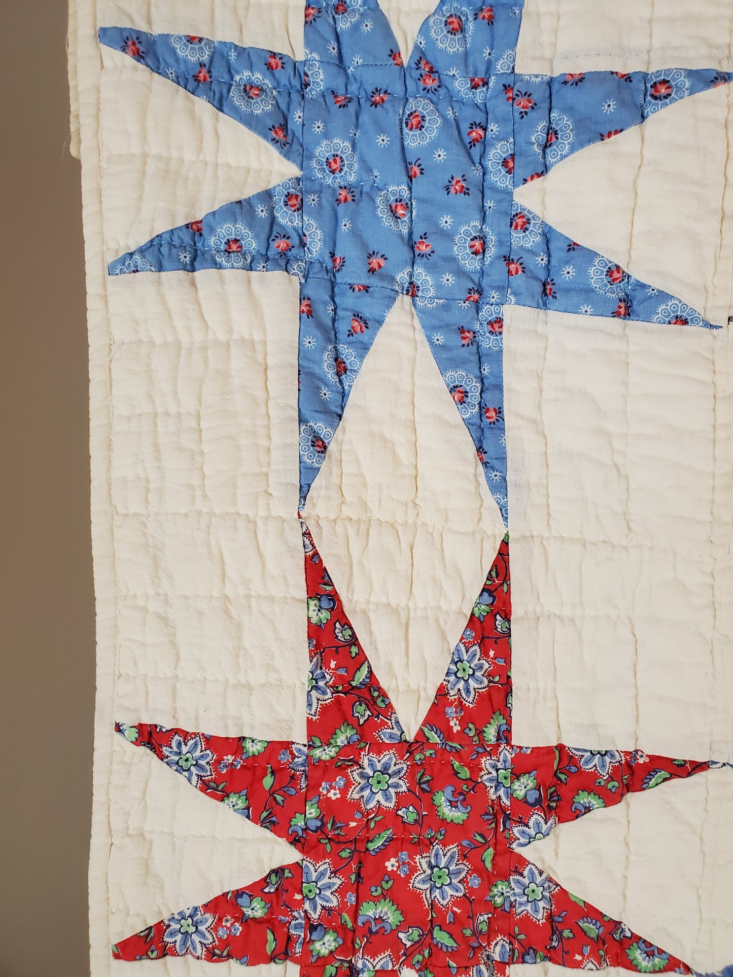 Vintage Sack Star Quilt, ca 1950