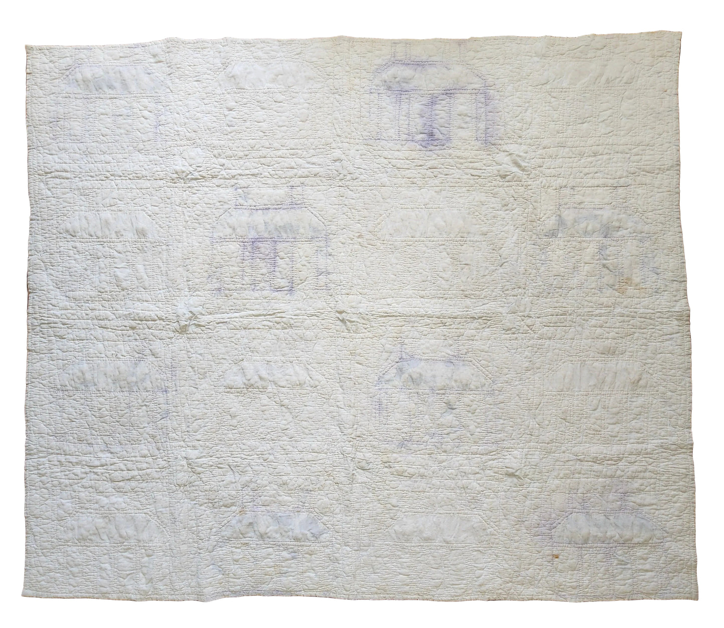 1930’s Feed Sack Log Cabin/School House Quilt