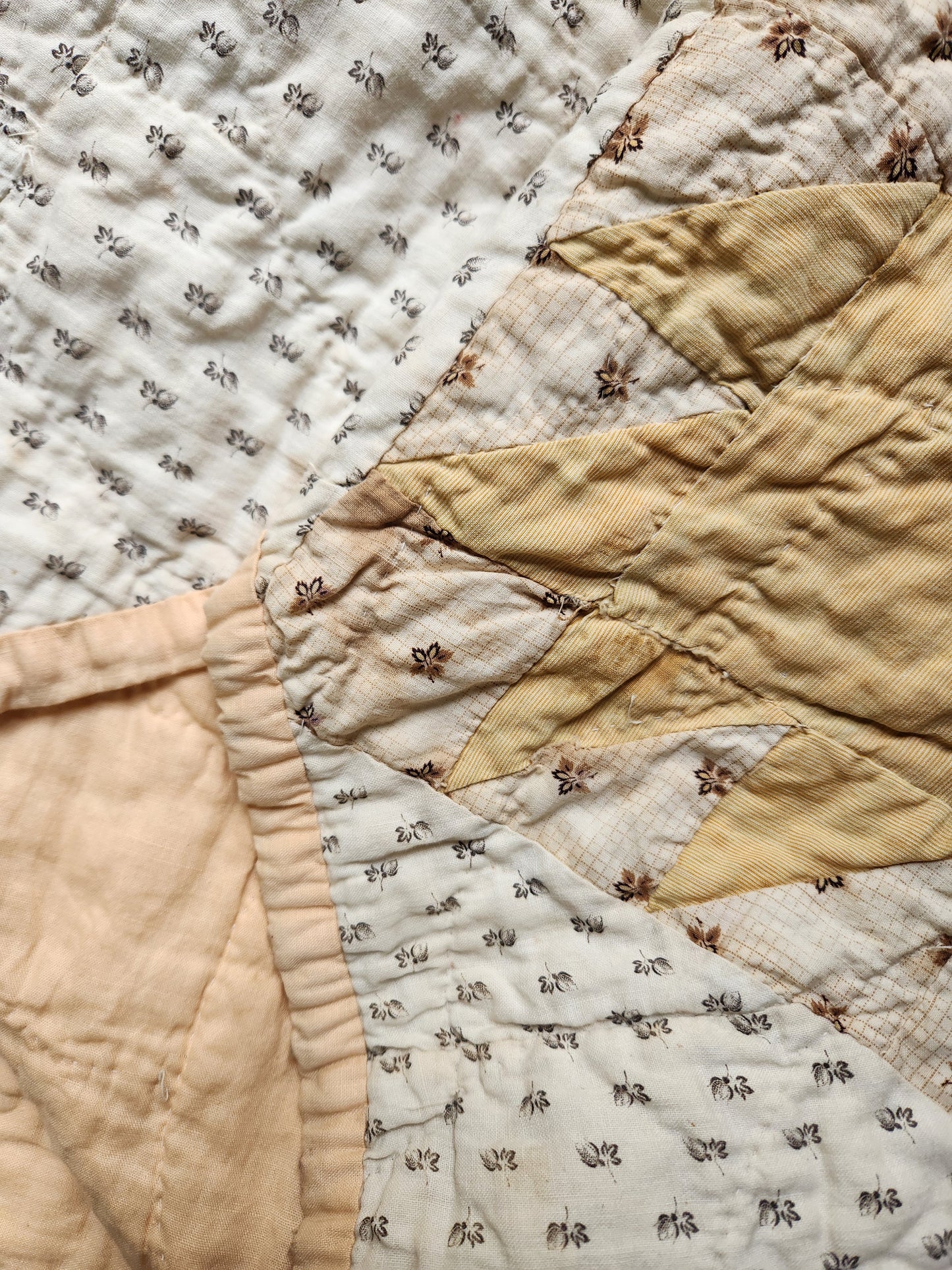 Antique Bear Paw Patchwork Quilt c1890