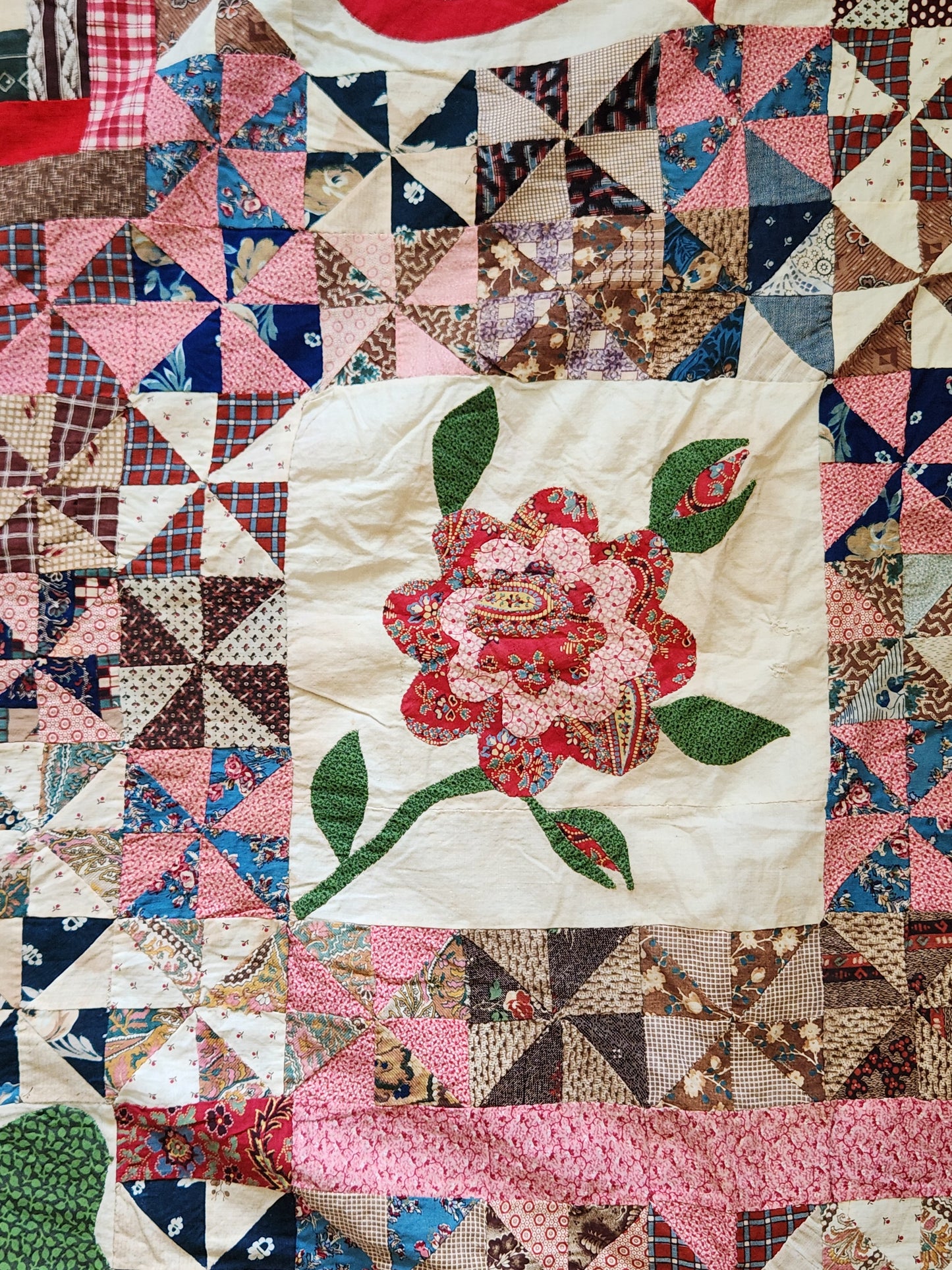 Antique Improvisational Quilt Top