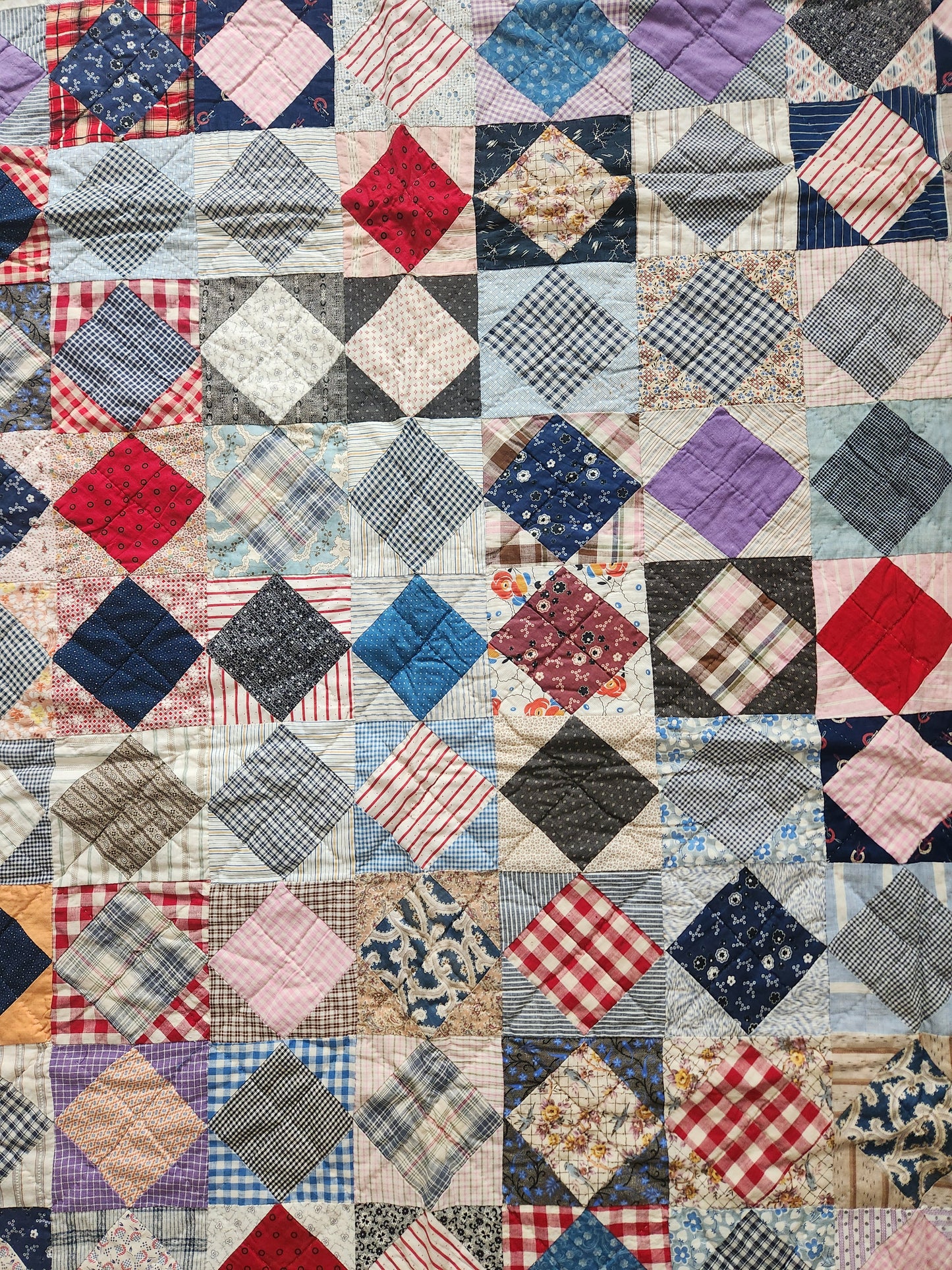 Vintage Square in a Square Quilt c1930