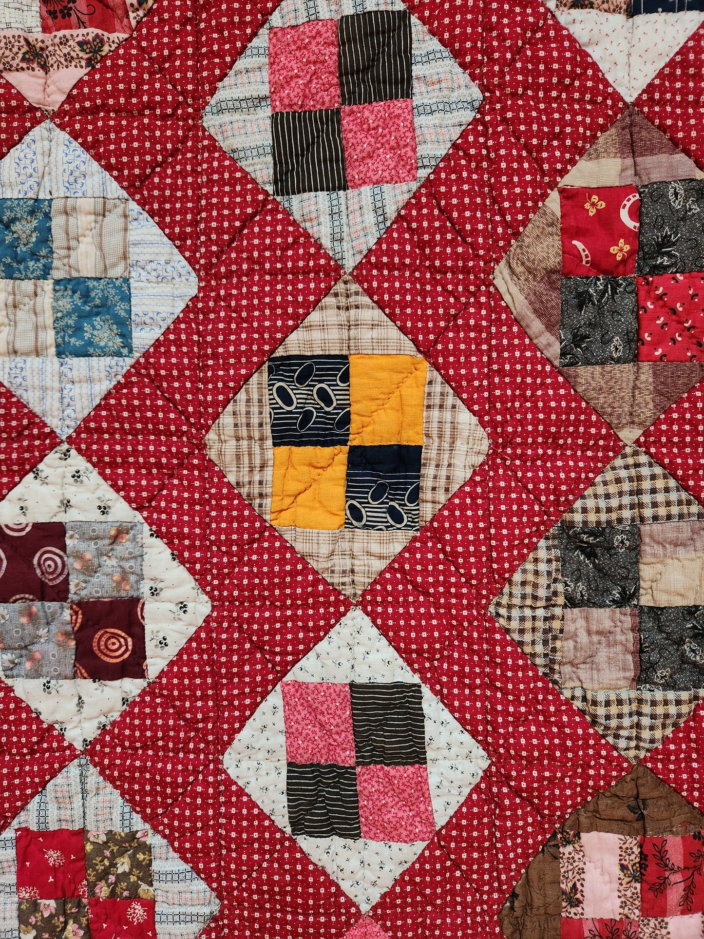 Stunning Patchwork Quilt c1890
