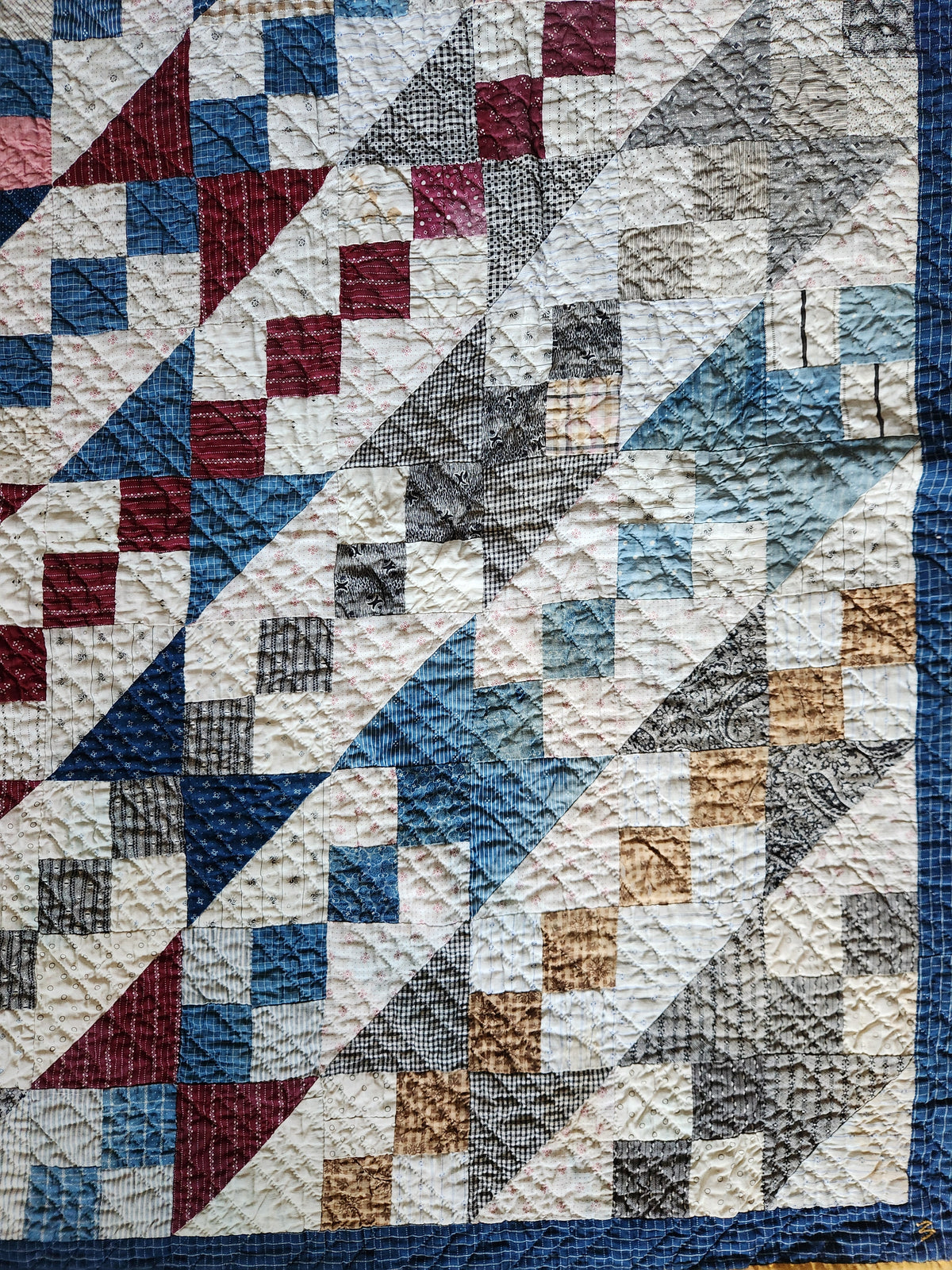 Antique Jacob’s Ladder Quilt c1900