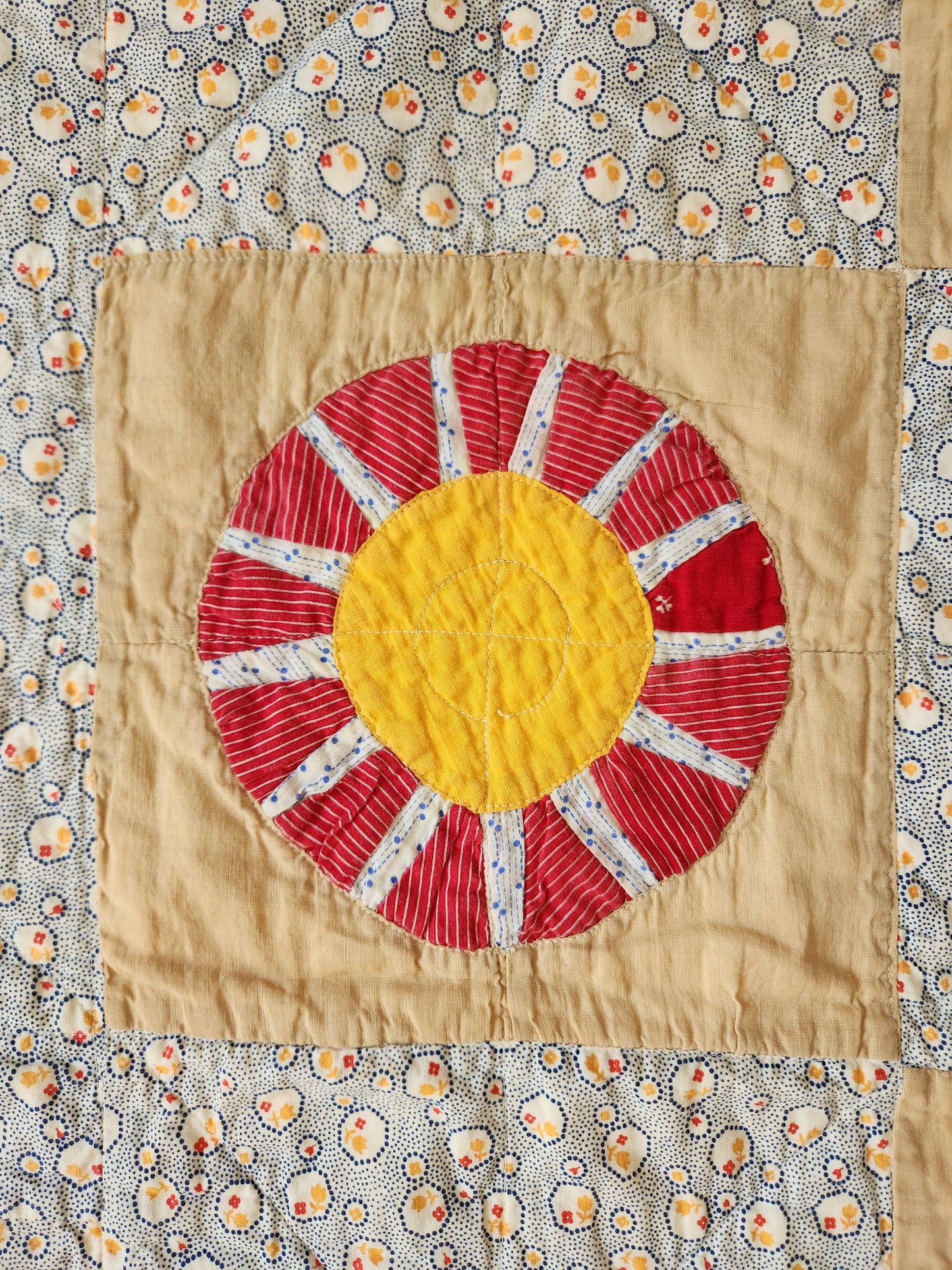 Vintage Wagon Wheel Quilt