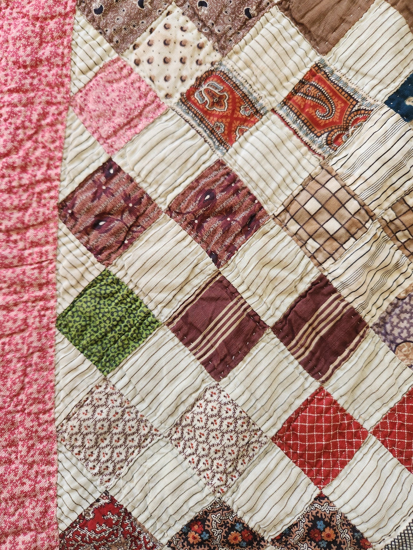 Antique Patchwork Quilt c1880