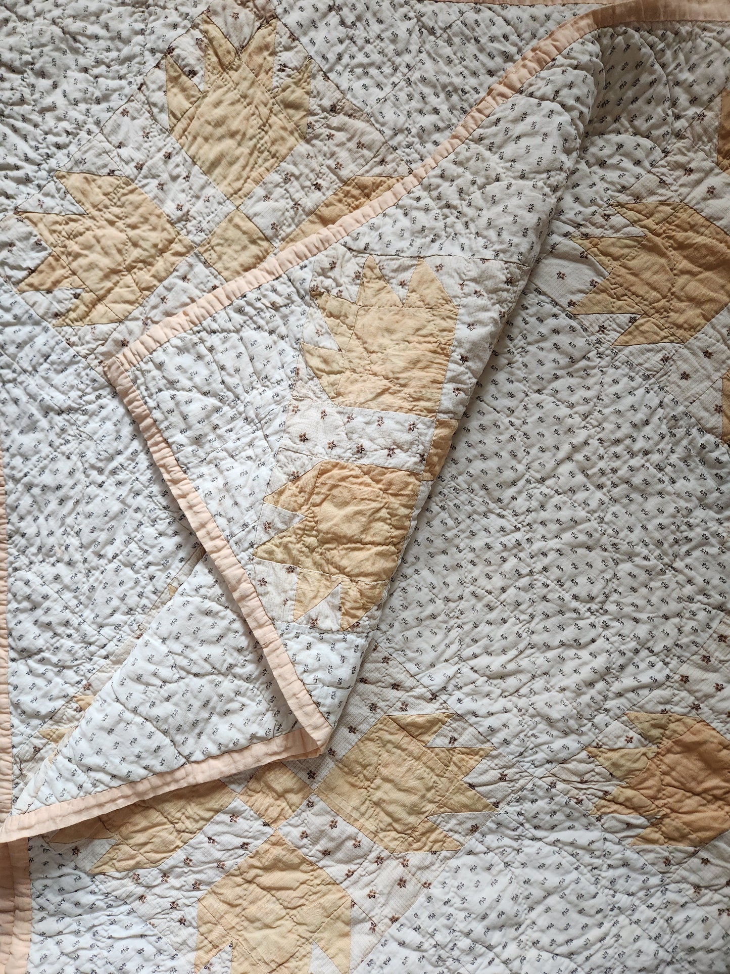 Antique Bear Paw Patchwork Quilt c1890