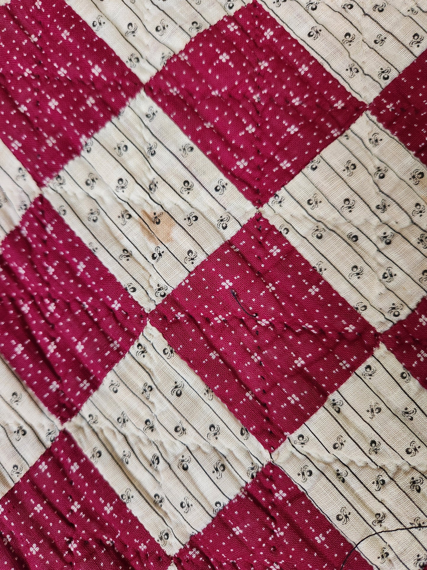 Antique Trip Around the World Quilt c1890