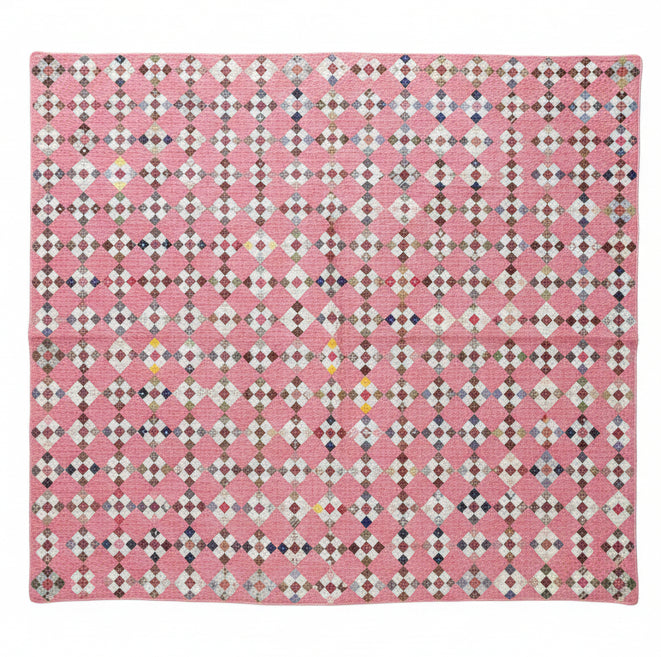 Nine Patch Antique Quilt C1880