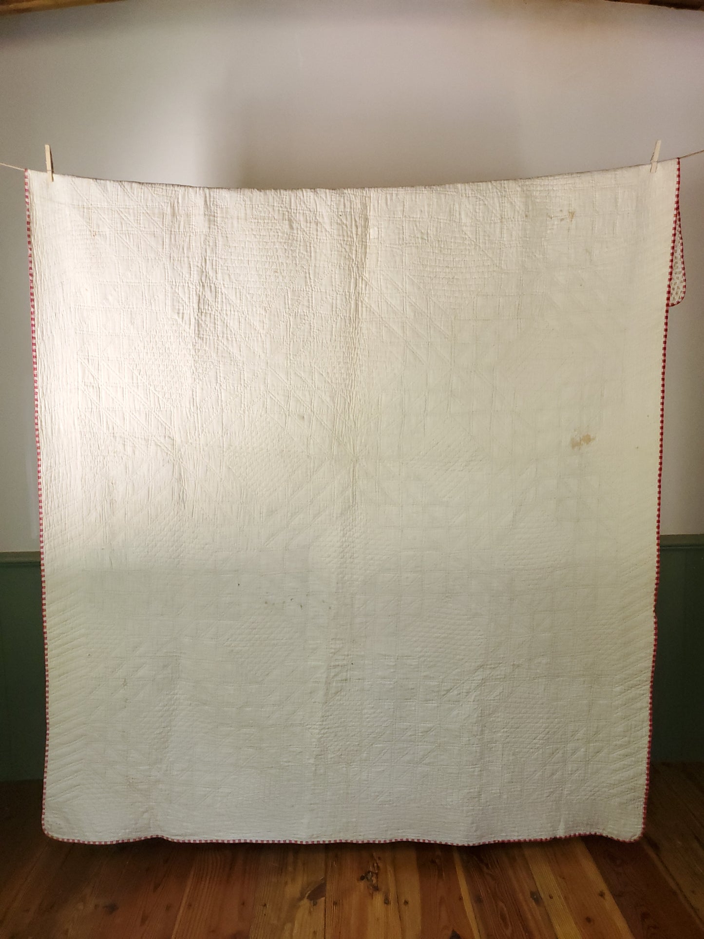 Antique Ocean Waves Quilt with Provenance, ca 1890