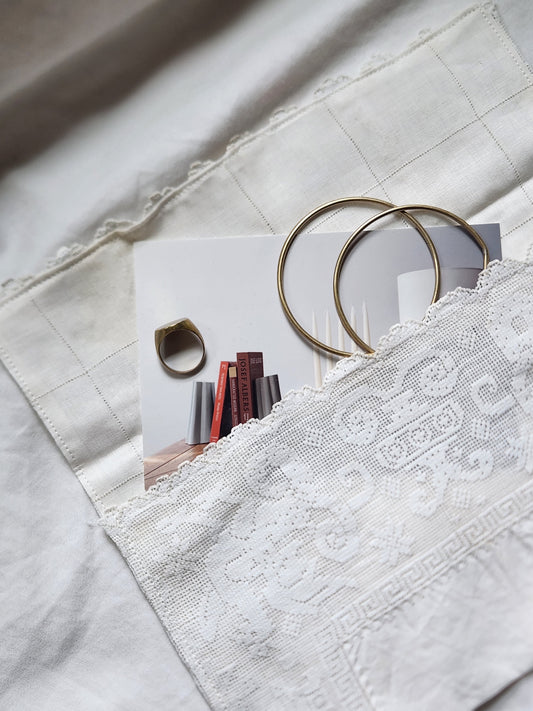 Handmade Travel Pouch from Antique Cloth